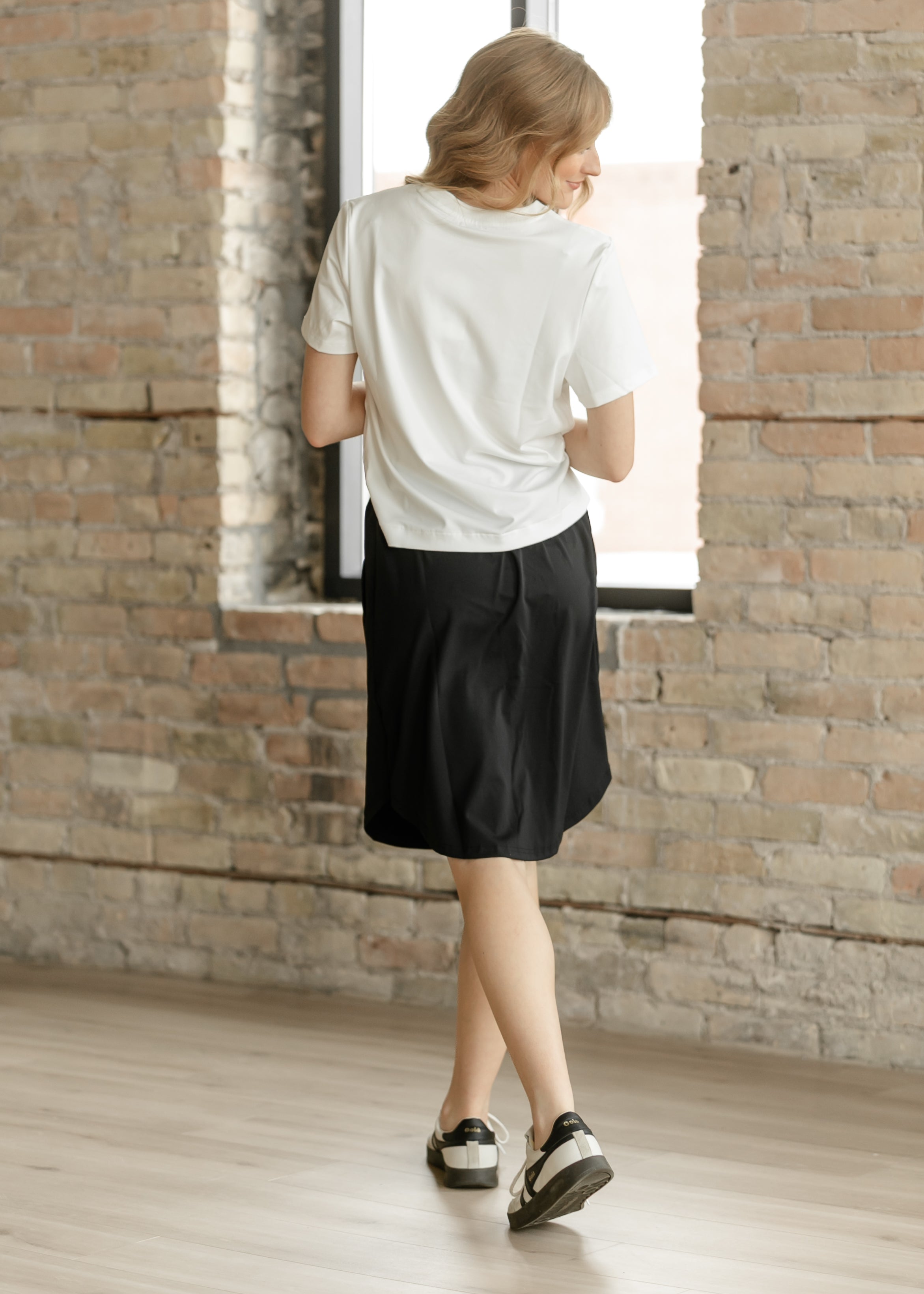 Kenedi Black Athletic Sport Skirt