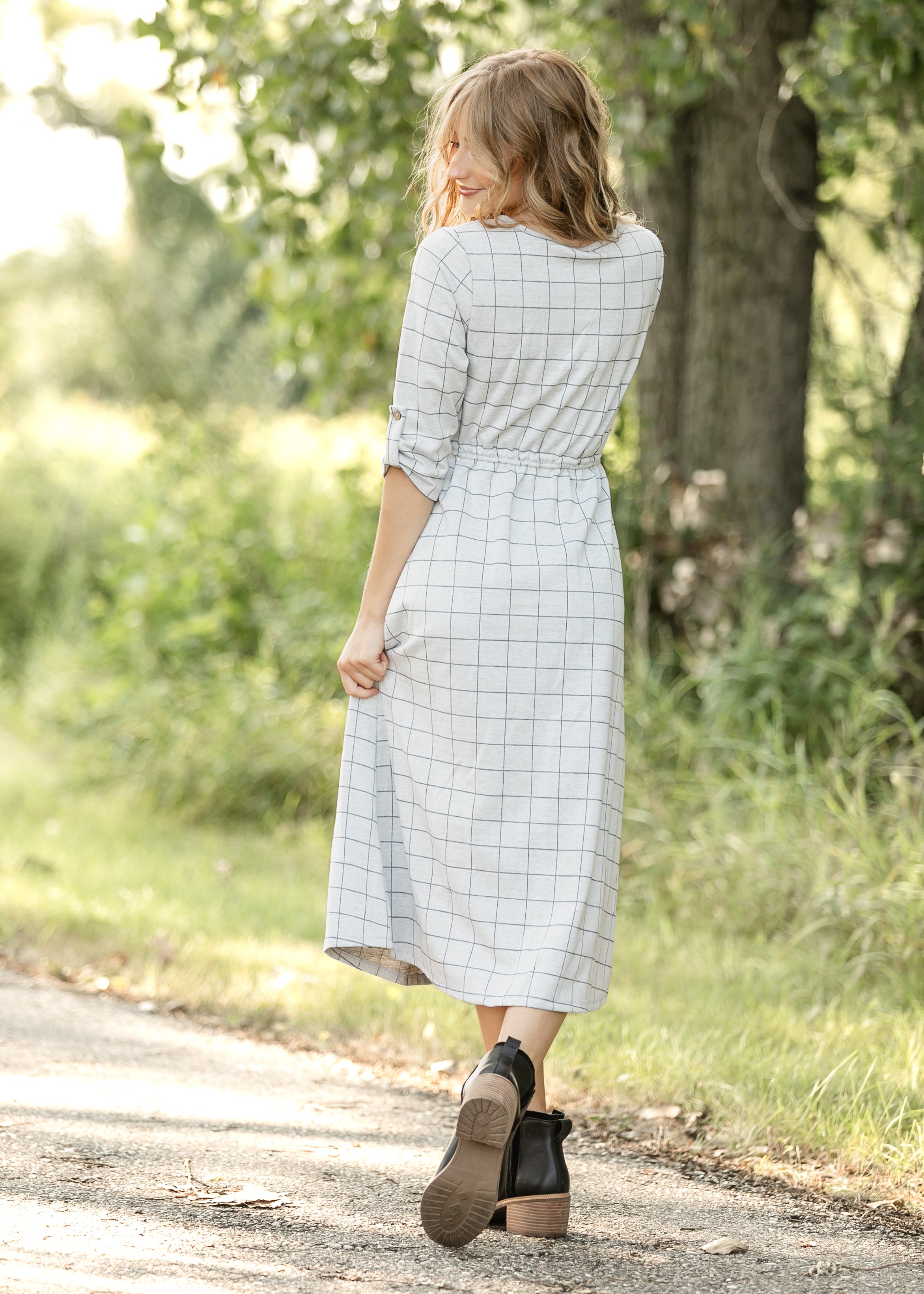 Monica Tie Waist Midi Dress