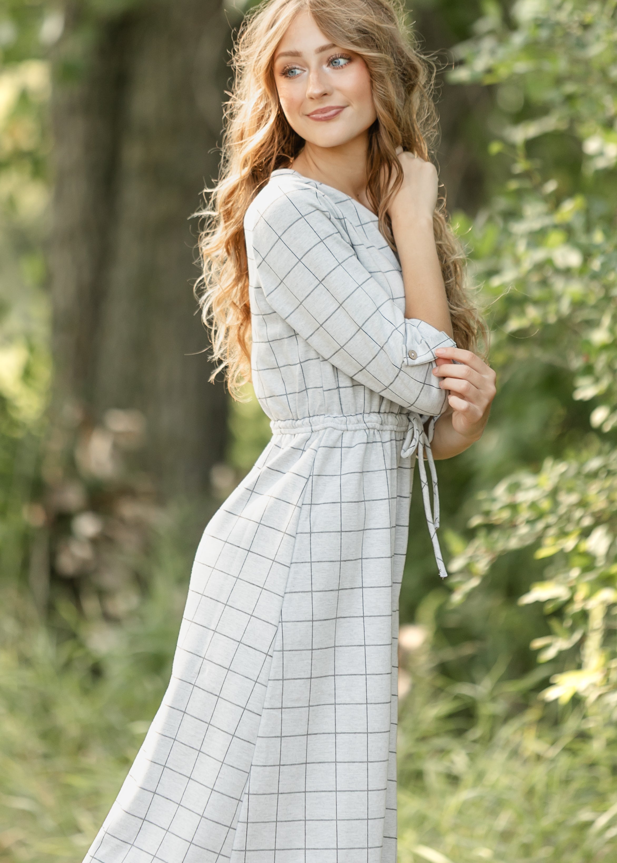 Monica Tie Waist Midi Dress