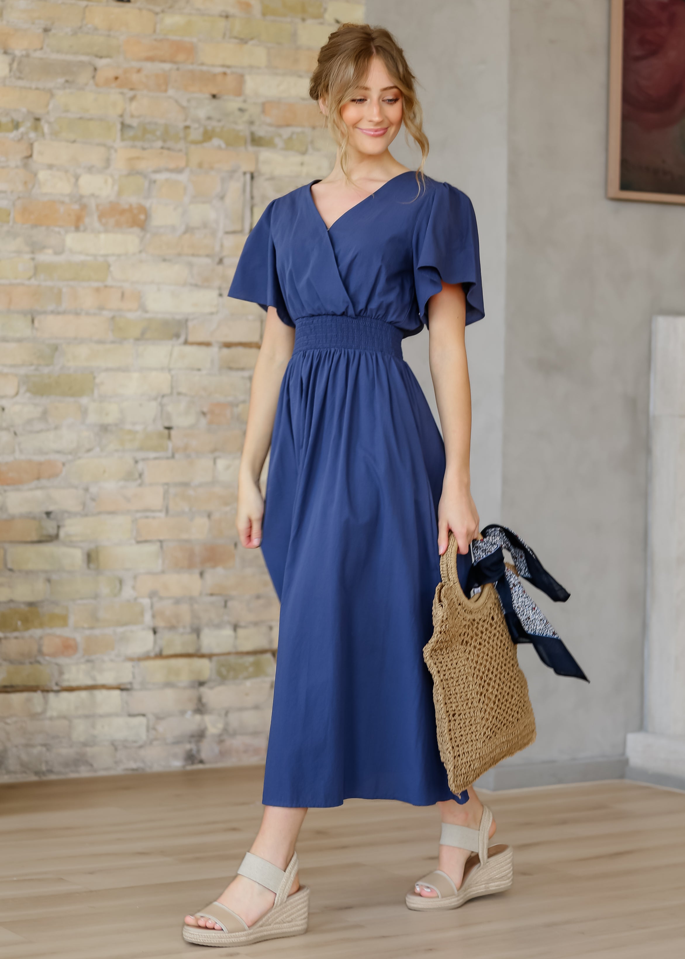 Montie Flutter Sleeve Maxi Dress - FINAL SALE