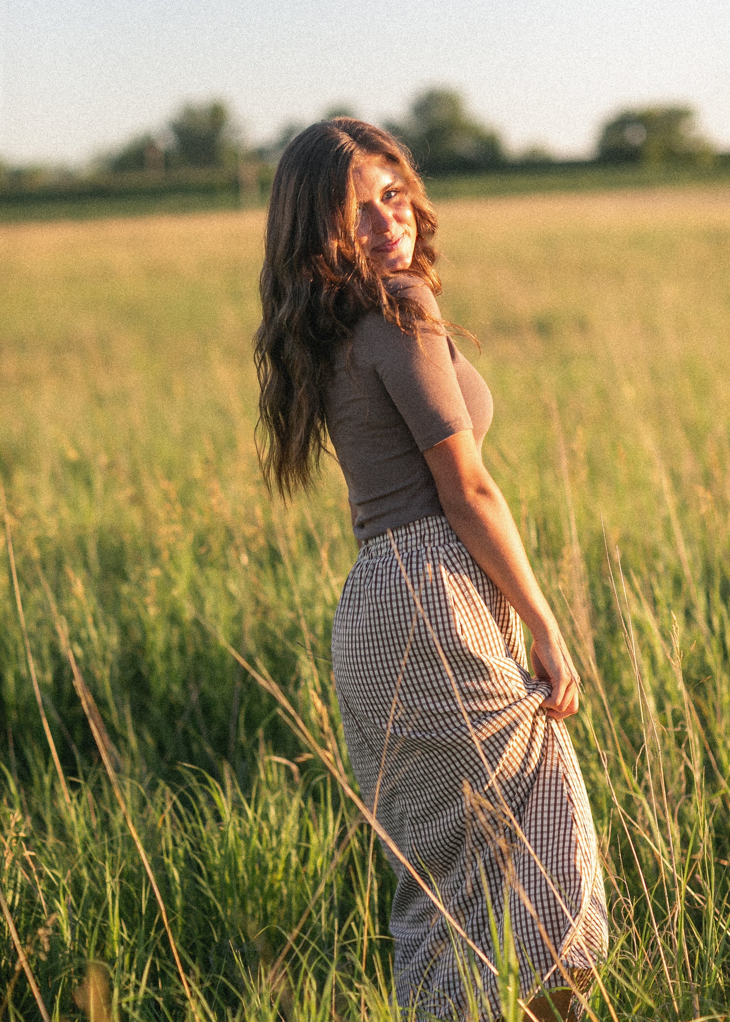 McKenna Gingham Maxi Skirt