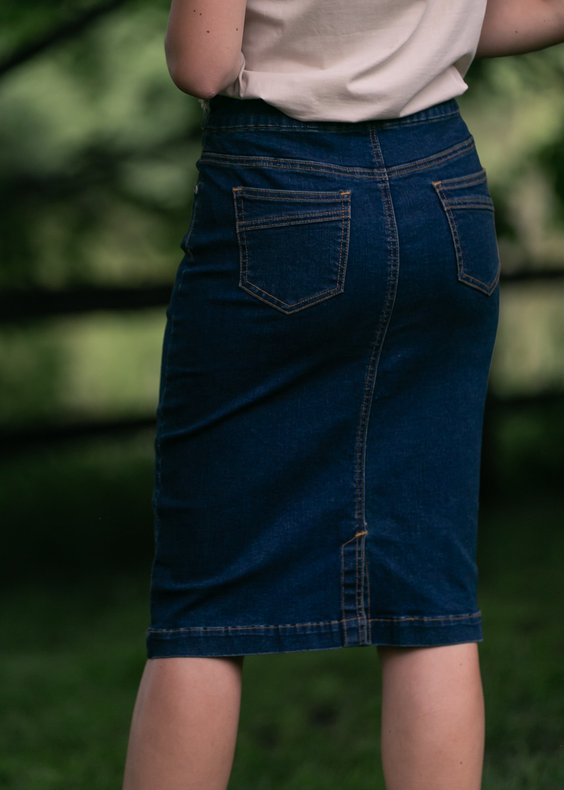 Sandra Denim Midi Skirt