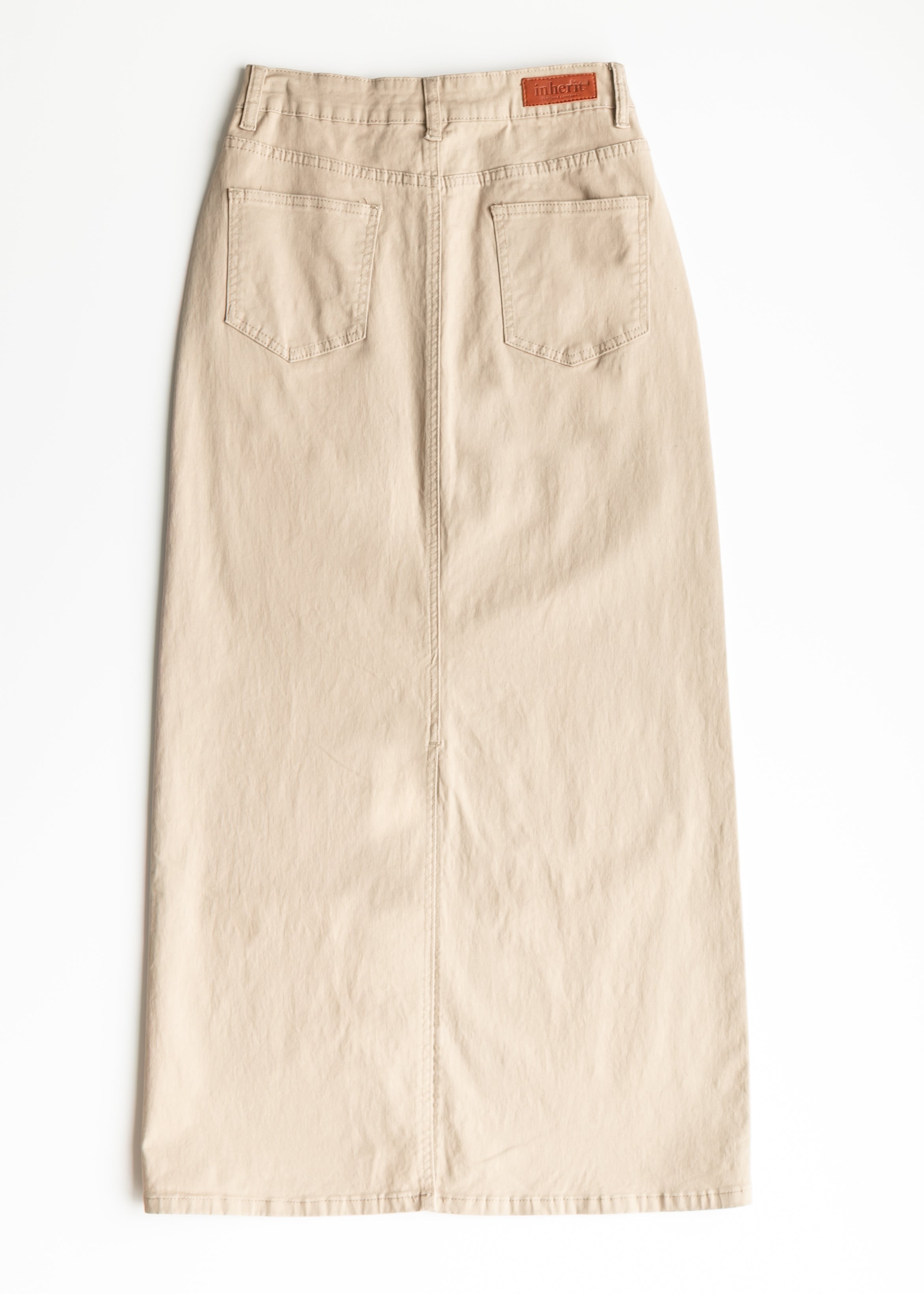 Stella Simply Taupe Denim Maxi Skirt