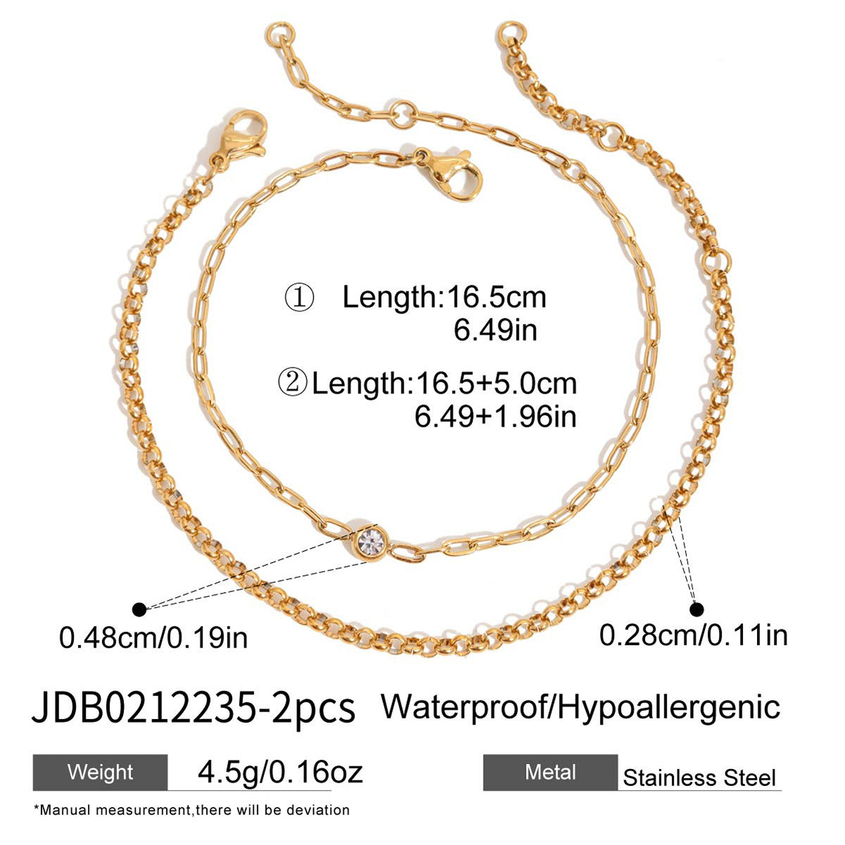 Layered Zircon Bracelet Collection