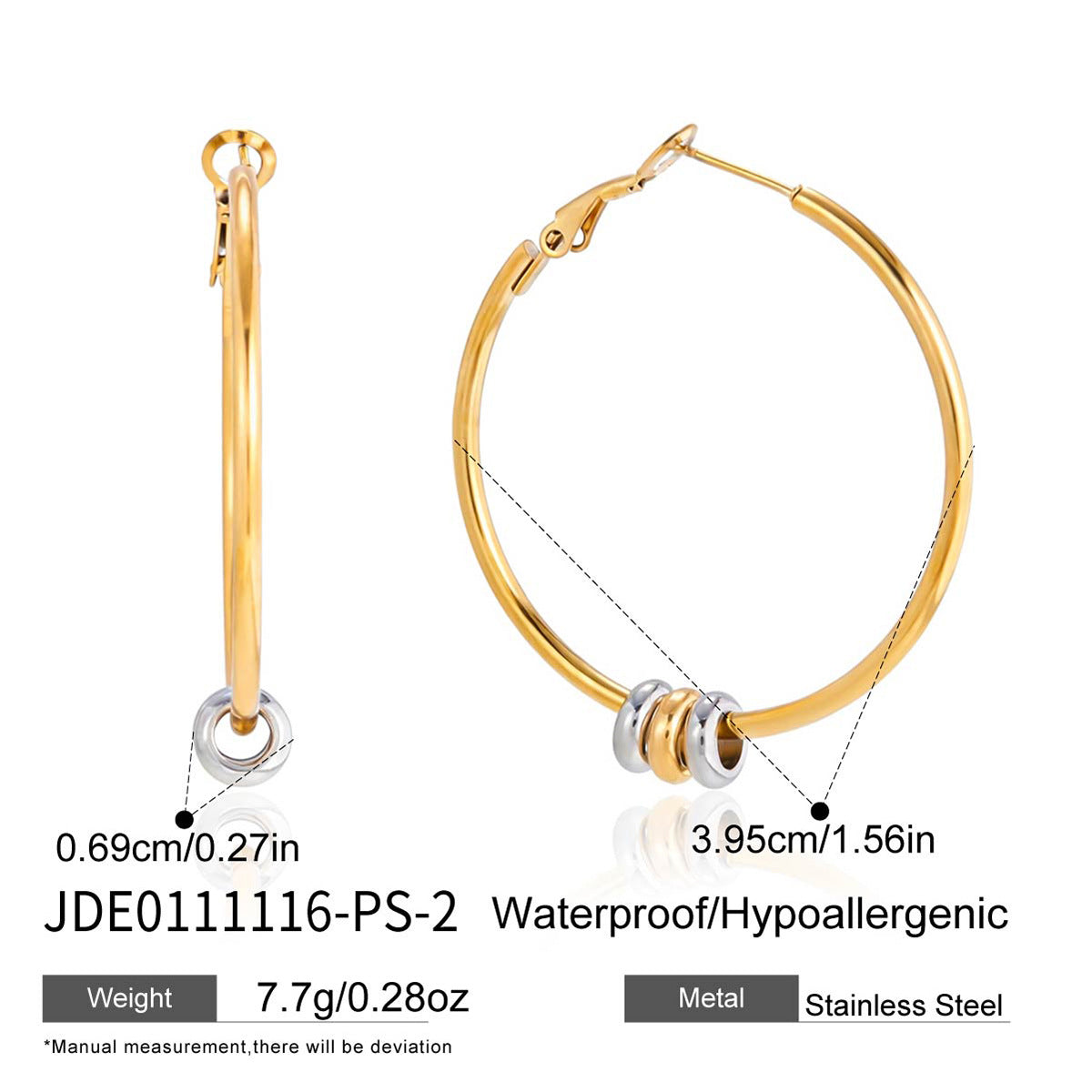 Zircon Hoop Earrings Assortment