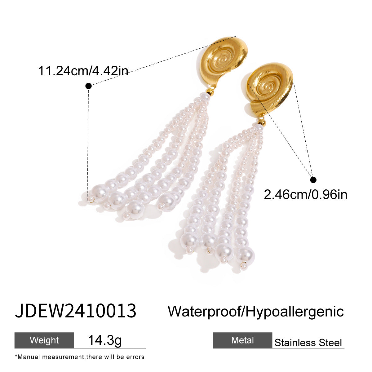 Pearl and Chain Tassel Earrings Collection
