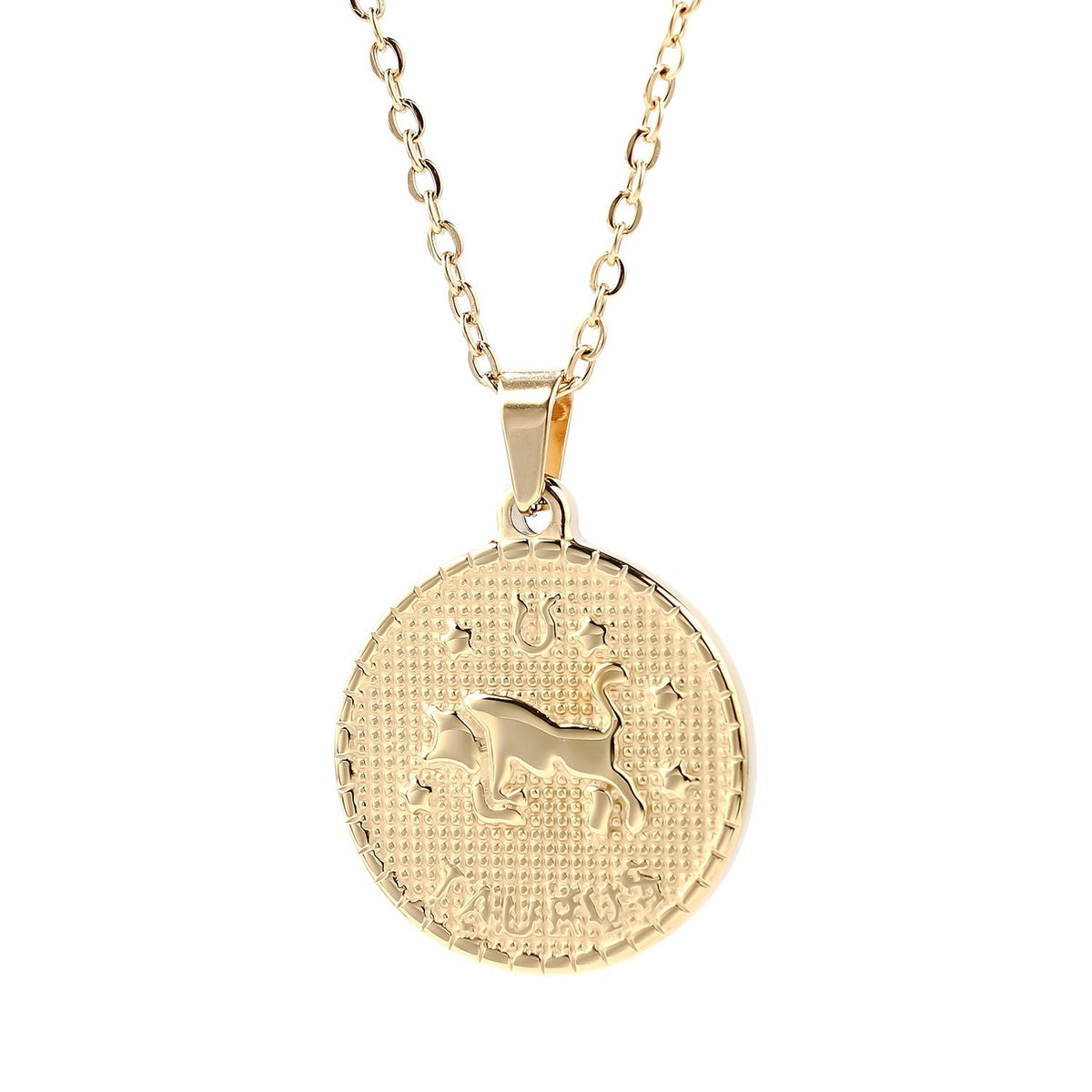18K Gold Light Luxury Twelve Constellation Pendant Necklace