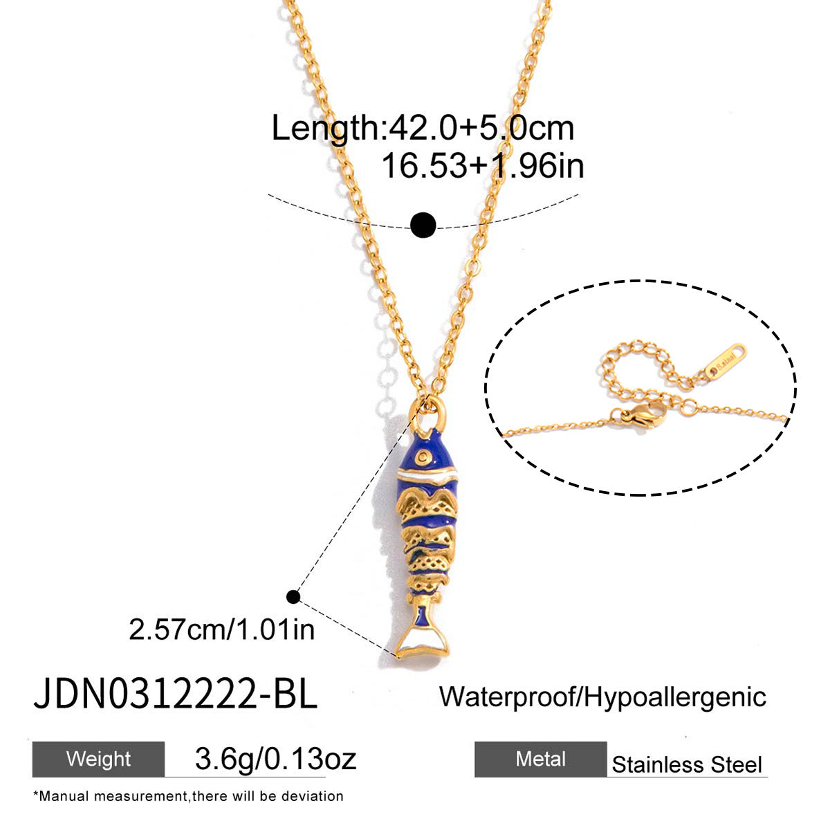 Color Fish Pendant Necklace Collection