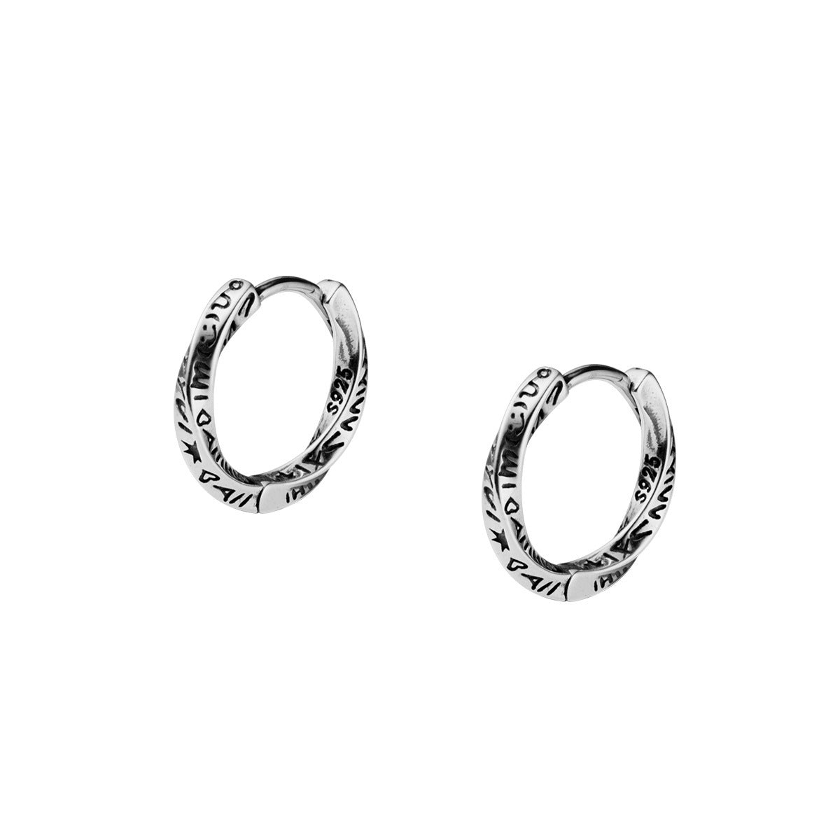 Retro Fashion Personalized Graffiti Earrings