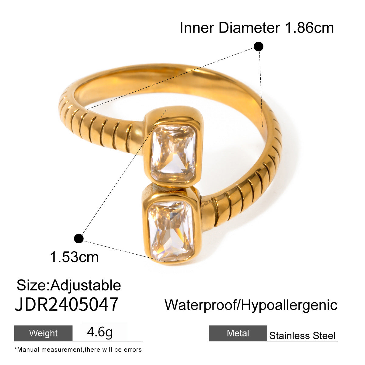 Zircon Finger Chain Bracelet Collection