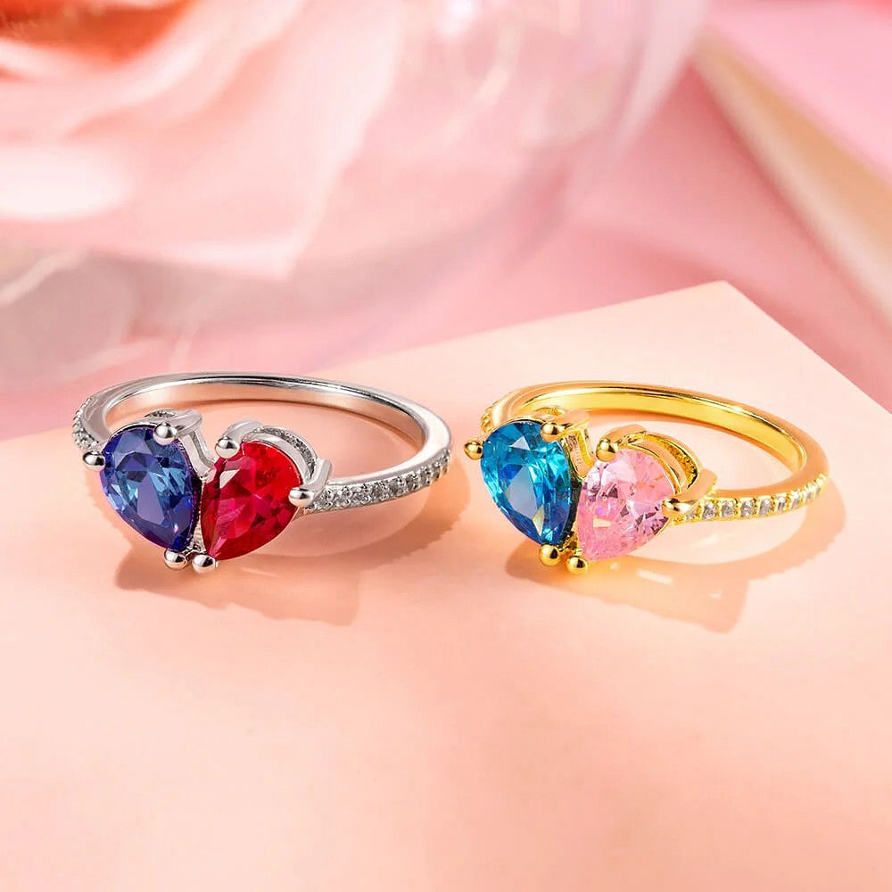 Zircon Birthstone Fashion Ring