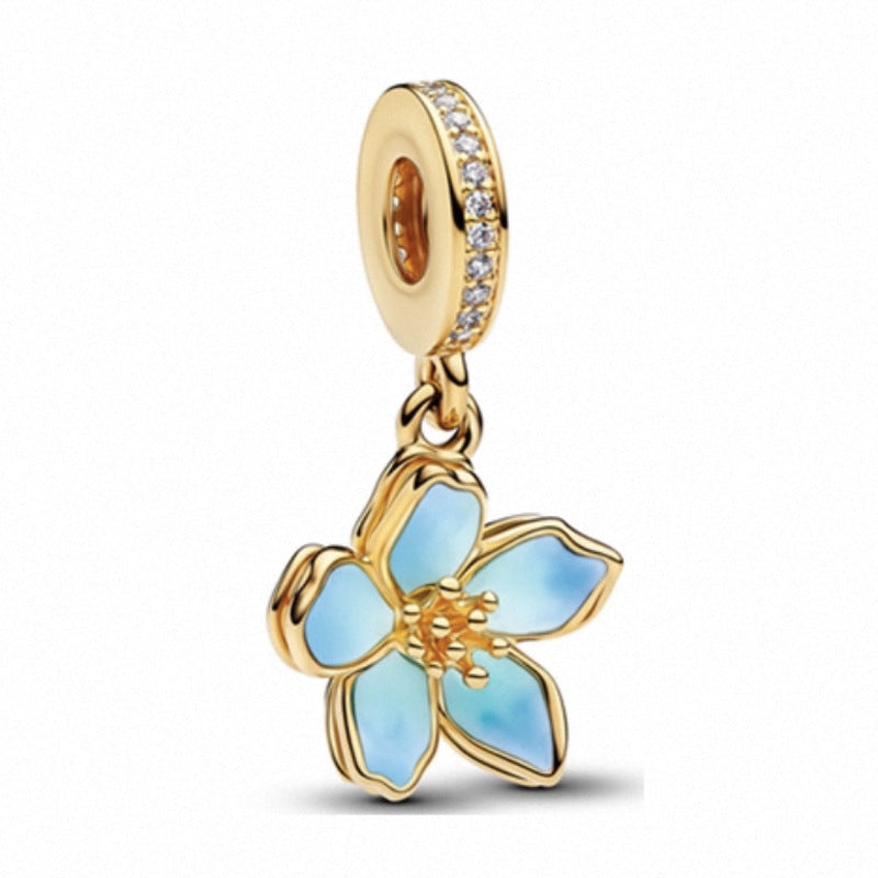 Spring Arrival Silver Cherry Blossom Pendant
