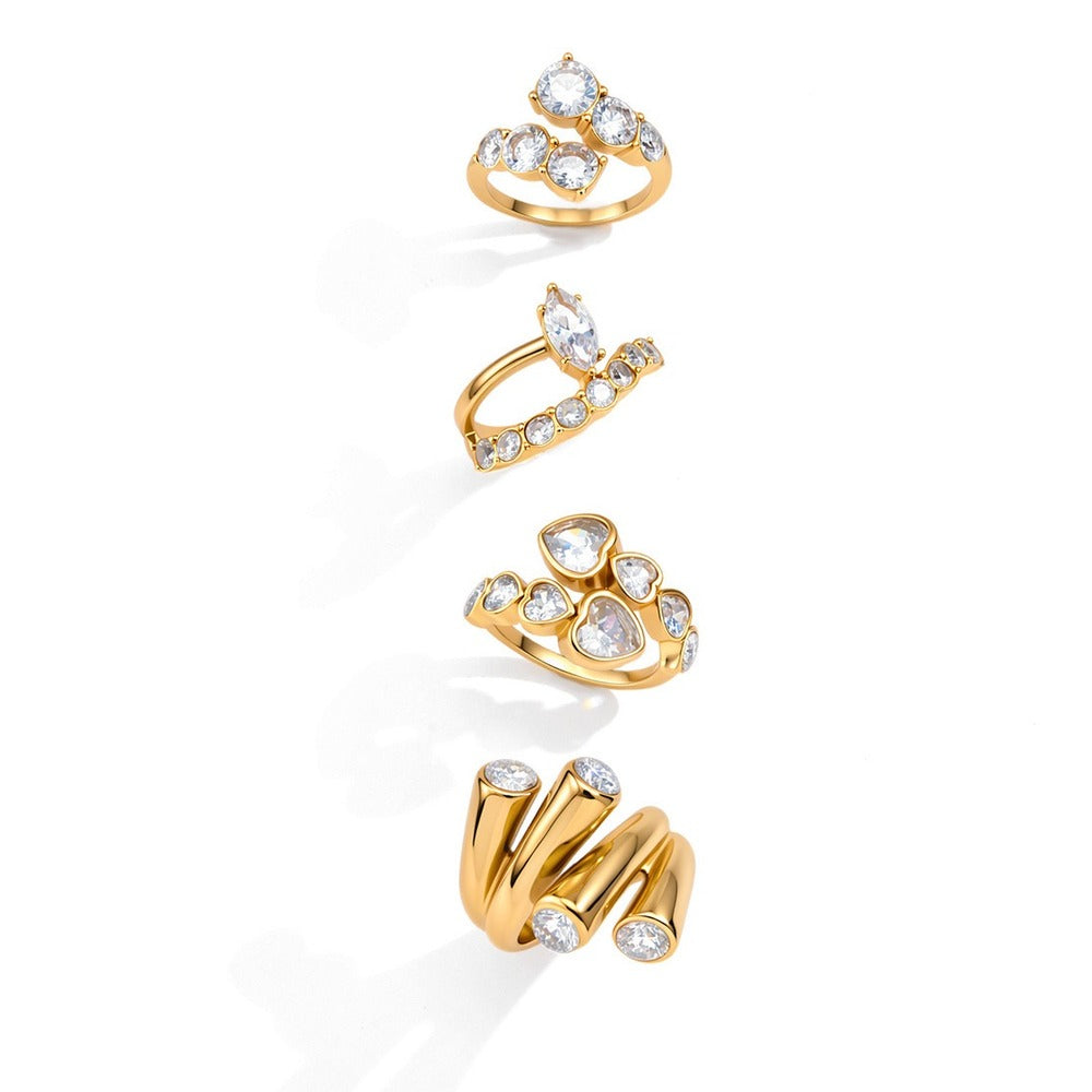Zircon Cocktail Ring Collection