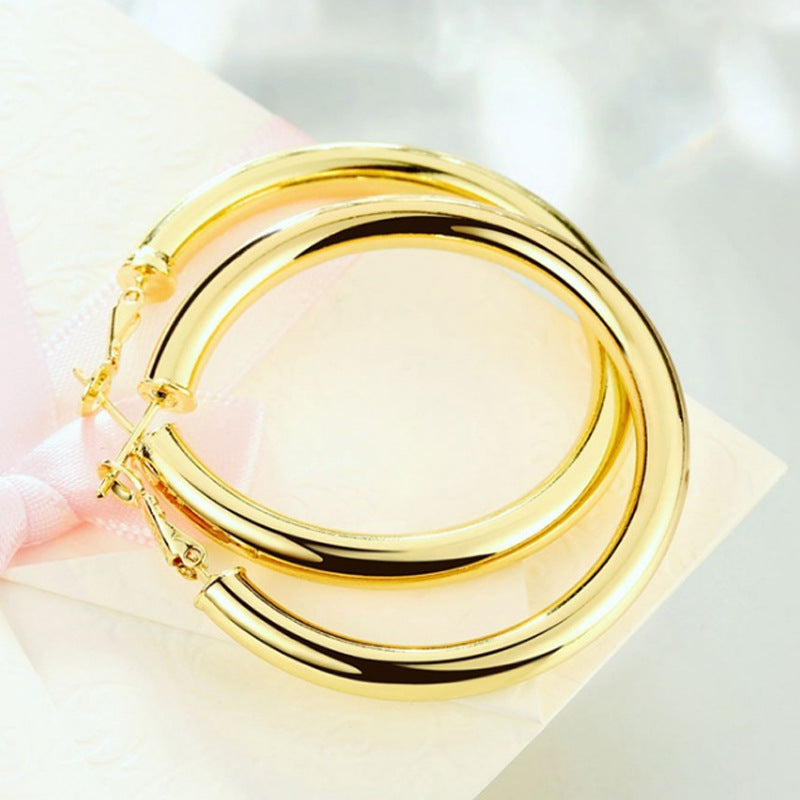 Classic retro 5MM hollow earrings