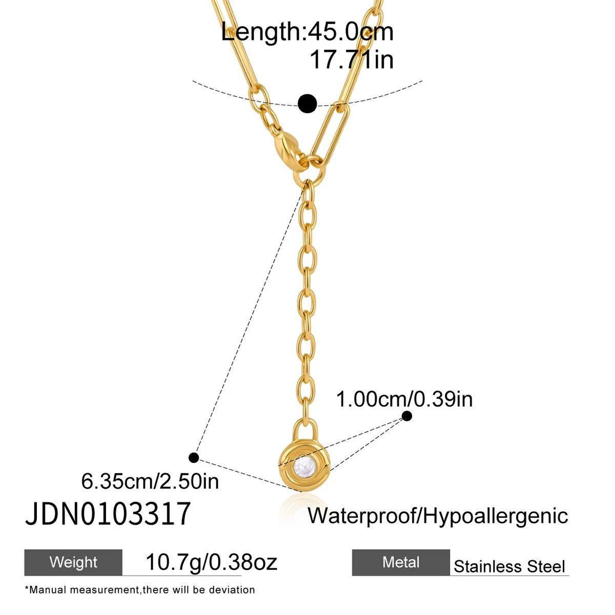 Zircon Charm Necklace Collection