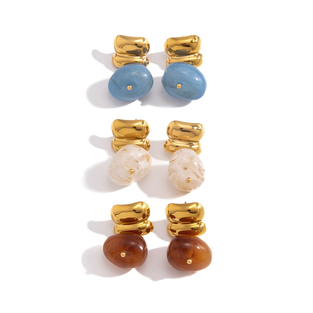 Resin Drop Earrings Collection