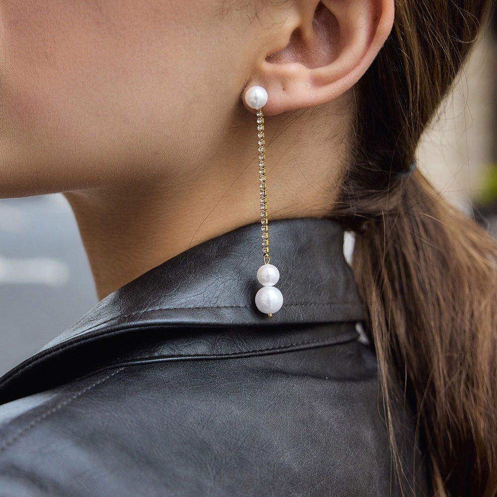 Pearl Tassel Earrings