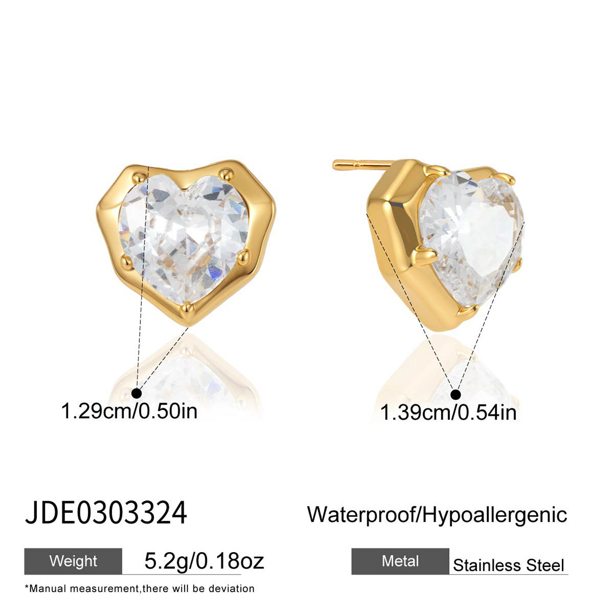 Fancy Cut Zircon Stud Earrings Collection