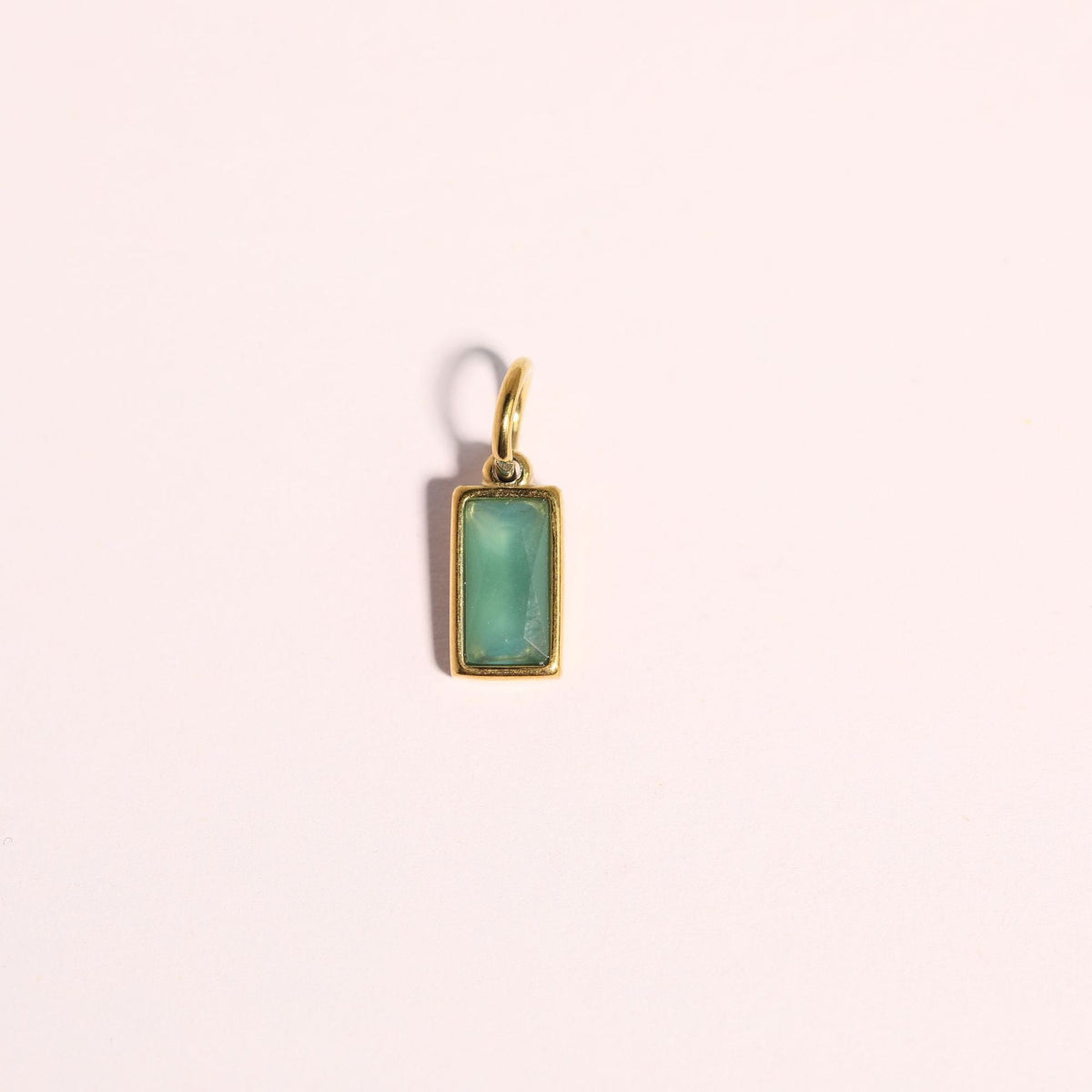 18K gold letters with birthstone design high-end necklace