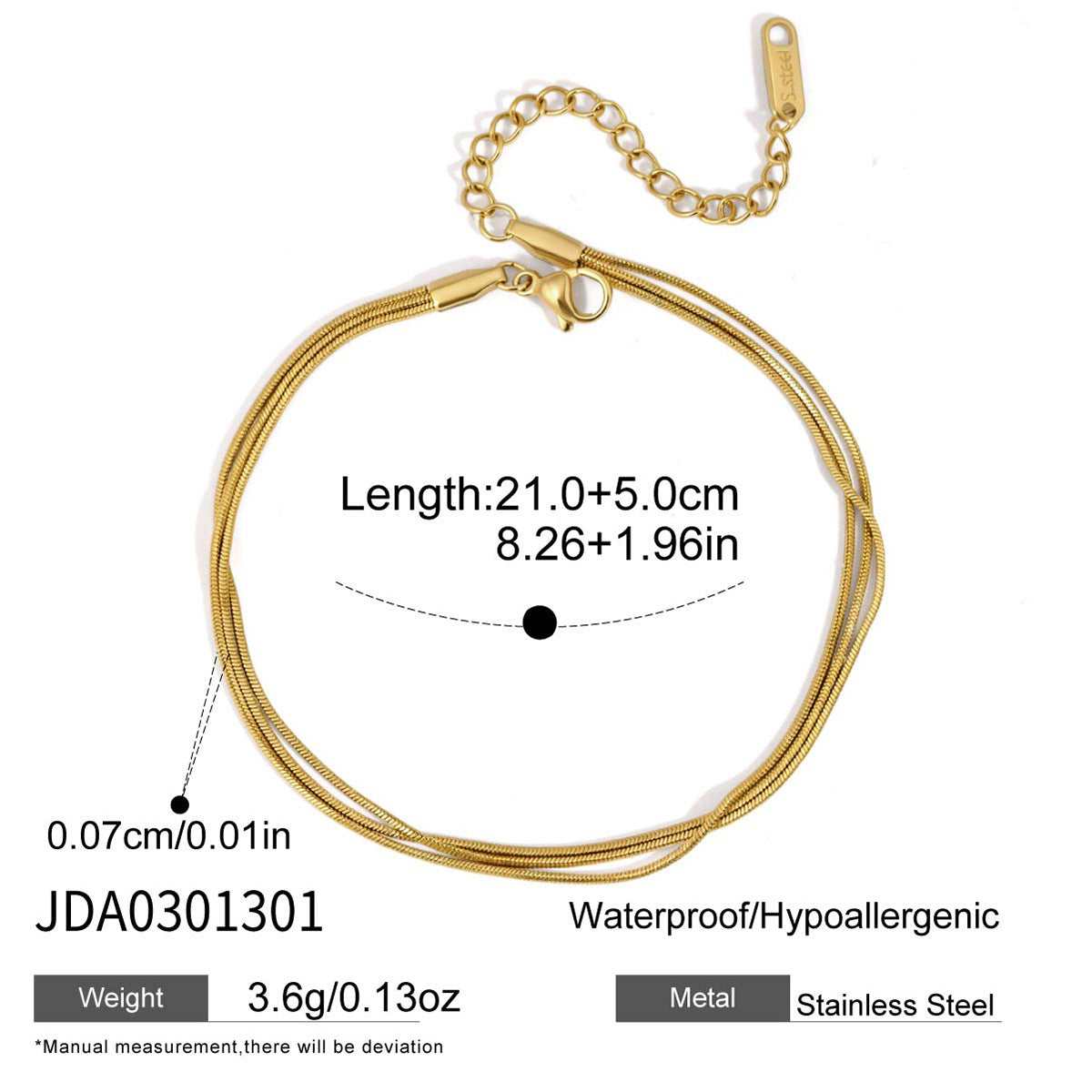 Stainless Steel Anklet Collection
