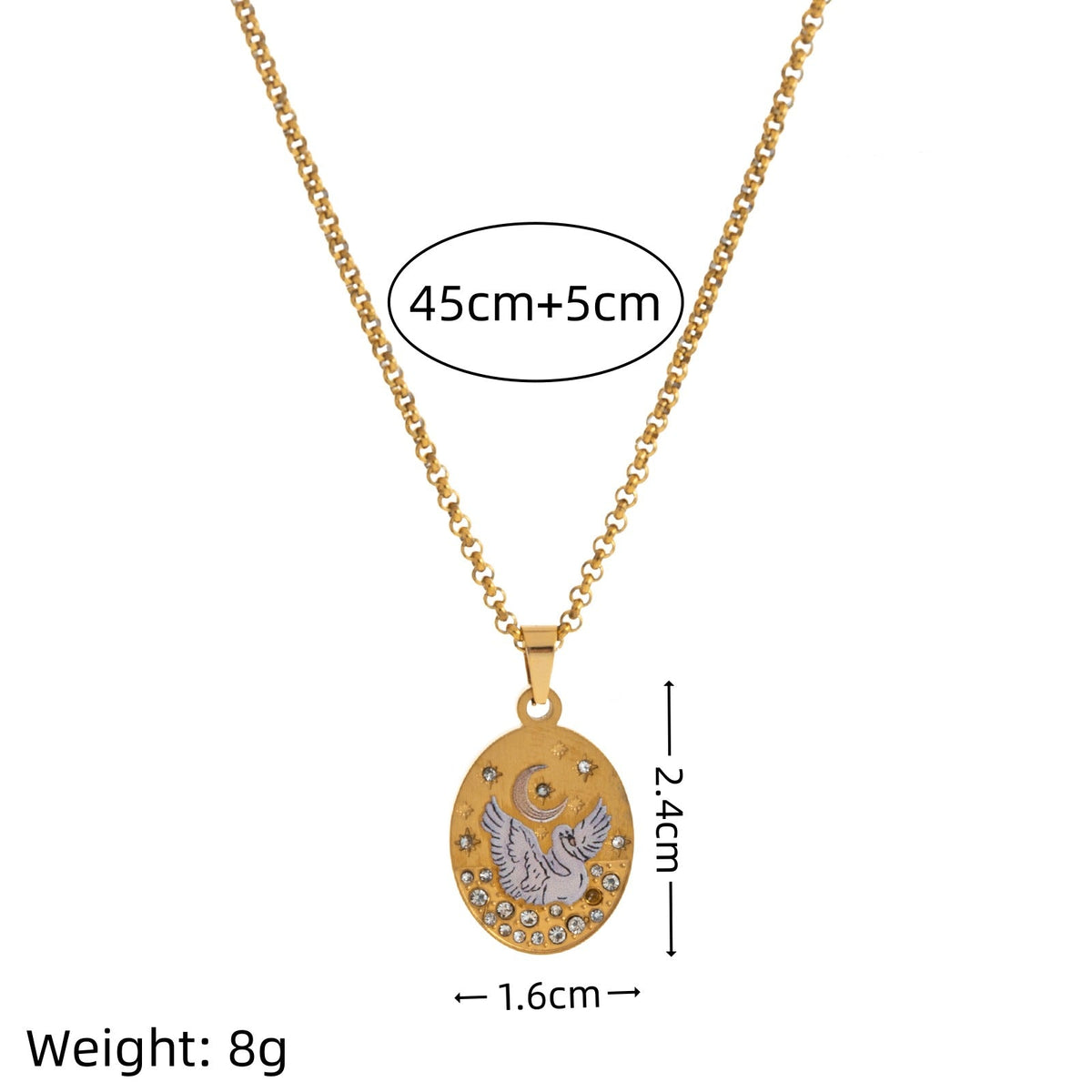 Enamel Motif Pendant Necklace Collection