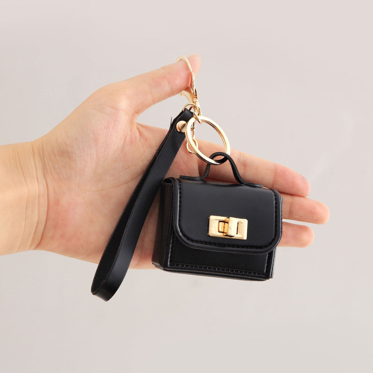 All-match Accessory Small Wallet PU Keychain