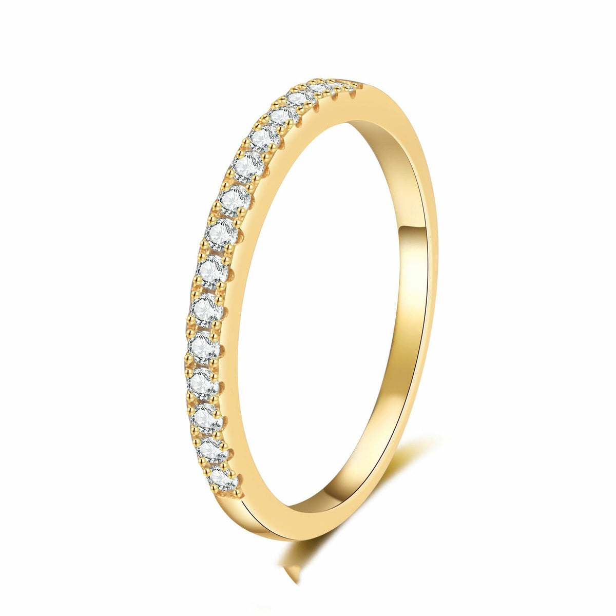 925 Sterling Silver Fully Diamond-studded Ring For Women
