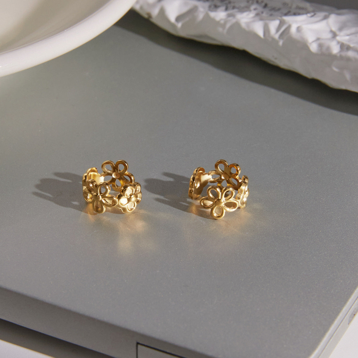 Floral Ear Cuff