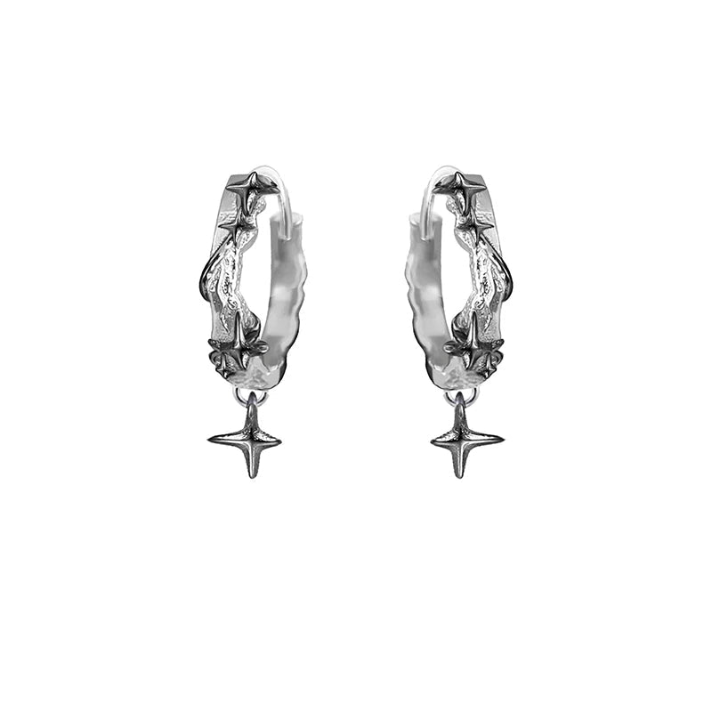 Cool-style Asymmetric Unisex Star Stud Earrings