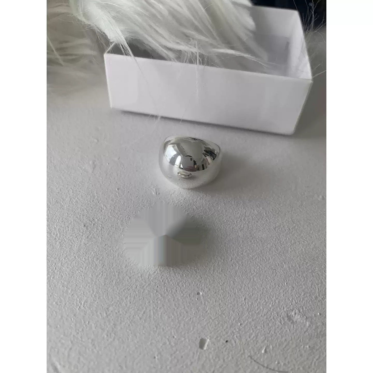 Versatile Smooth-surface Chubby Minimalist Ring For Stacking