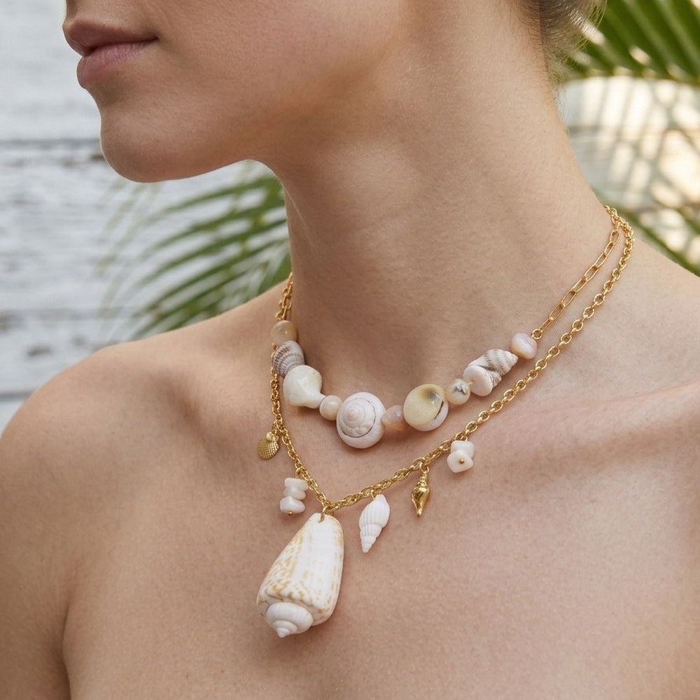 Shell Pendant Necklace Collection