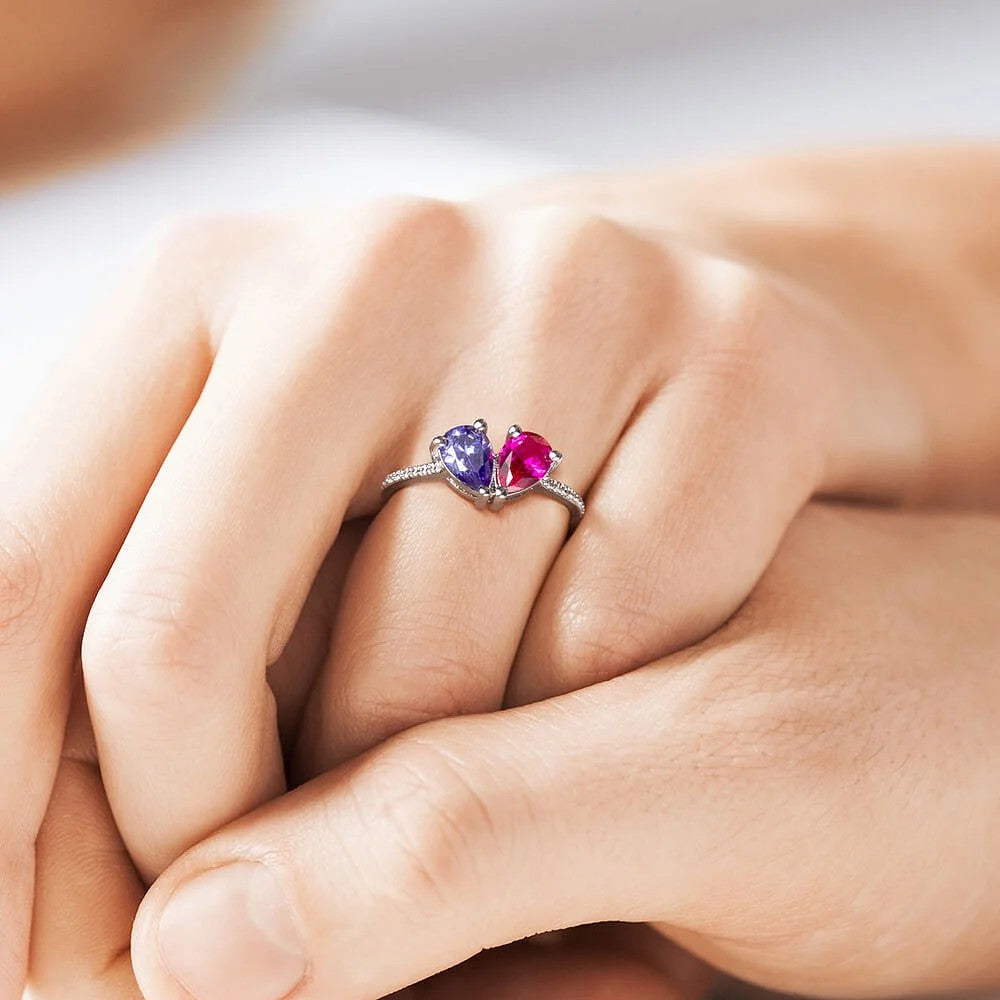 Zircon Birthstone Fashion Ring