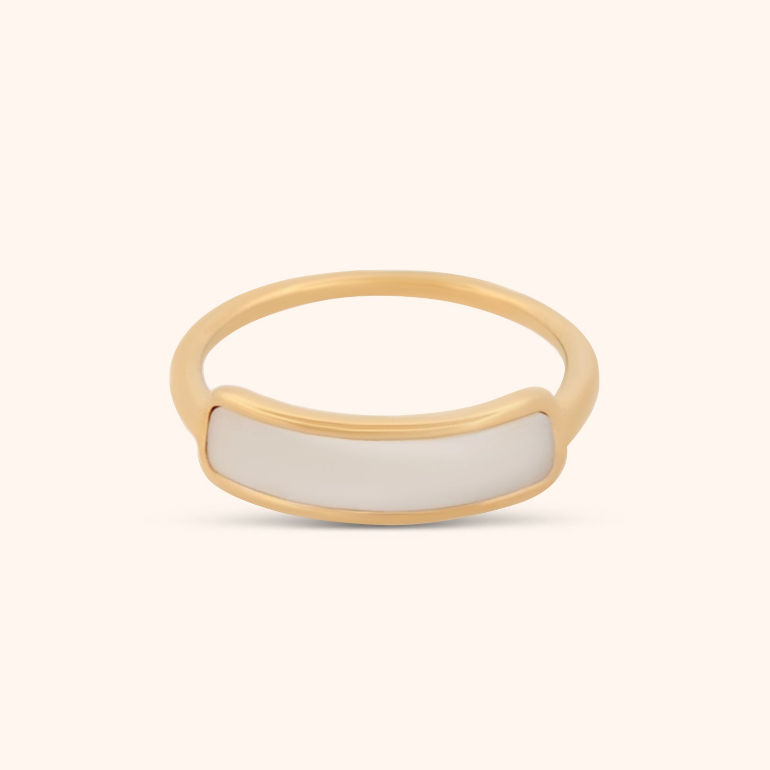 Mother of Pearl Ring by PRESSIE