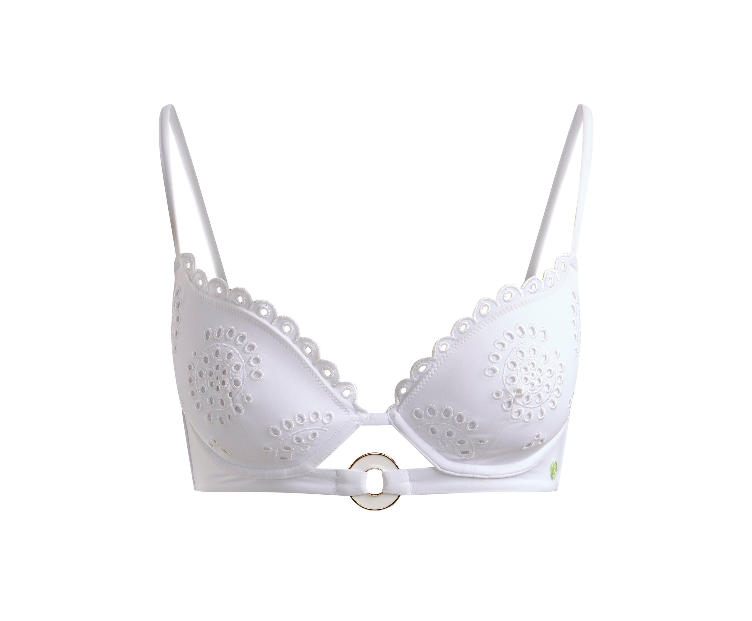 Broderie Bikini Brief White