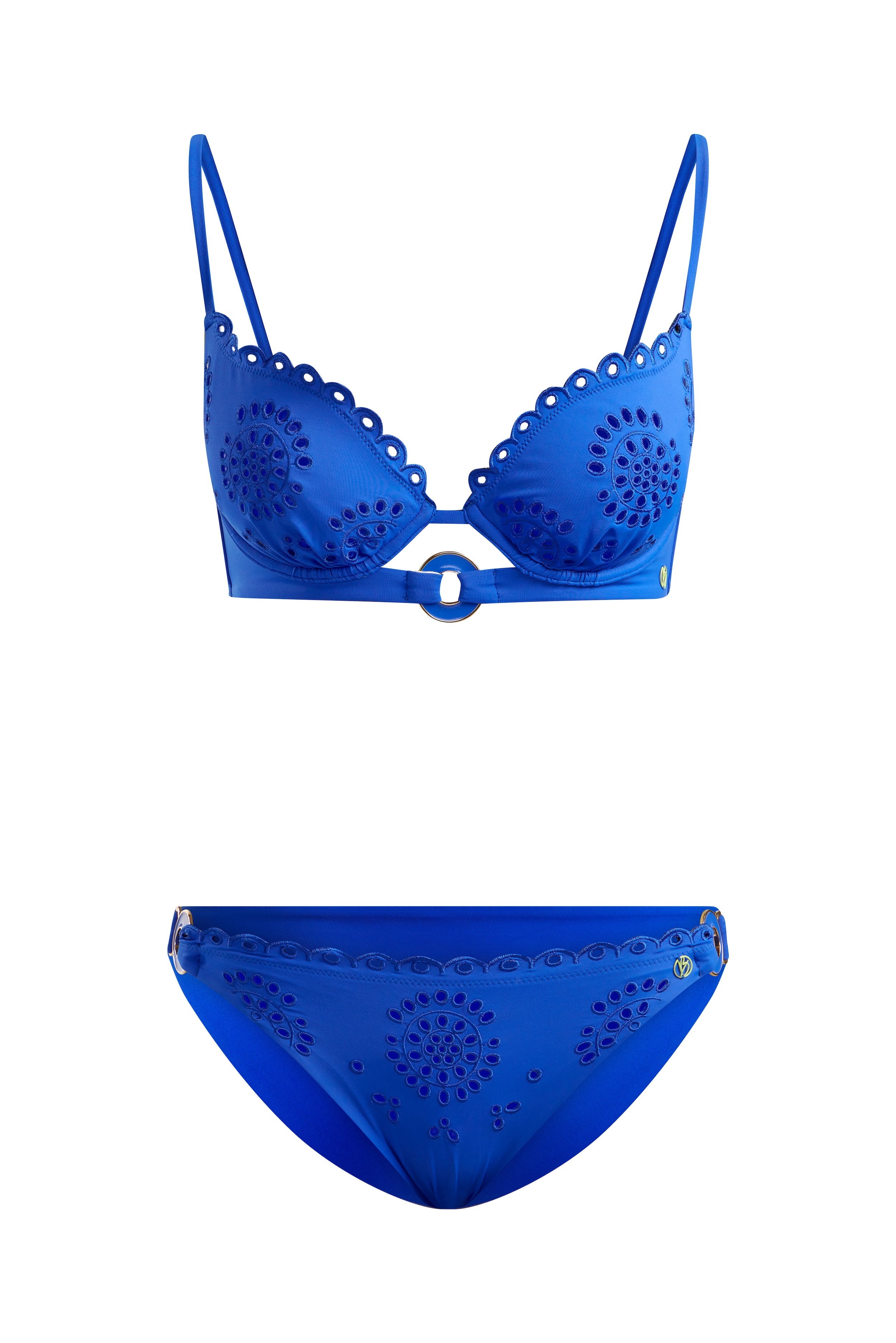 Broderie Bikini Brief Cobalt