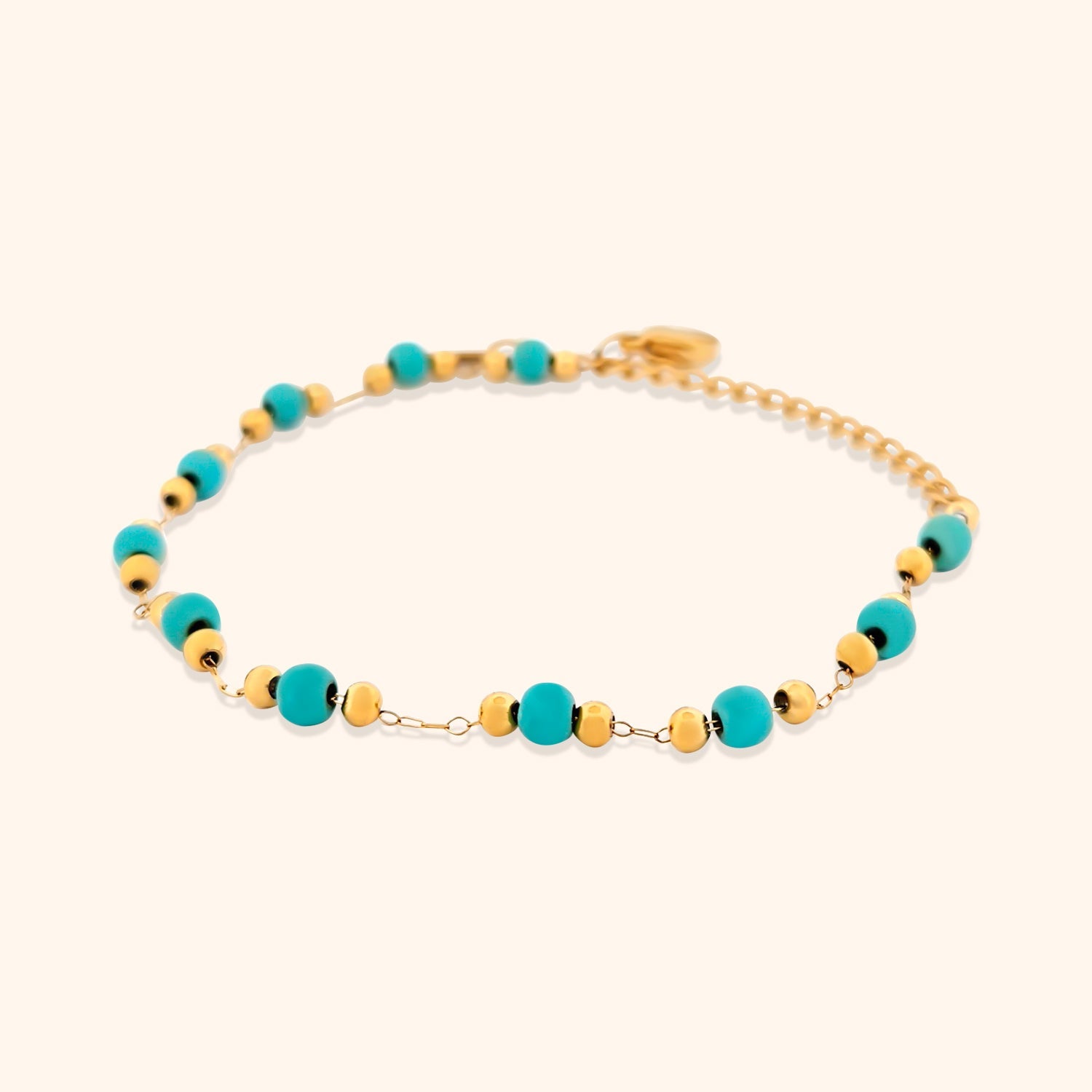 Turquoise Beaded Bracelet by PRESSIE