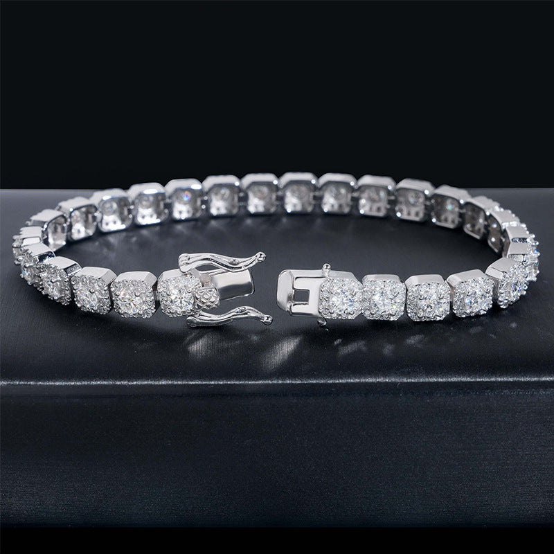 Hip-hop Moissanite Bracelet For Men And Women