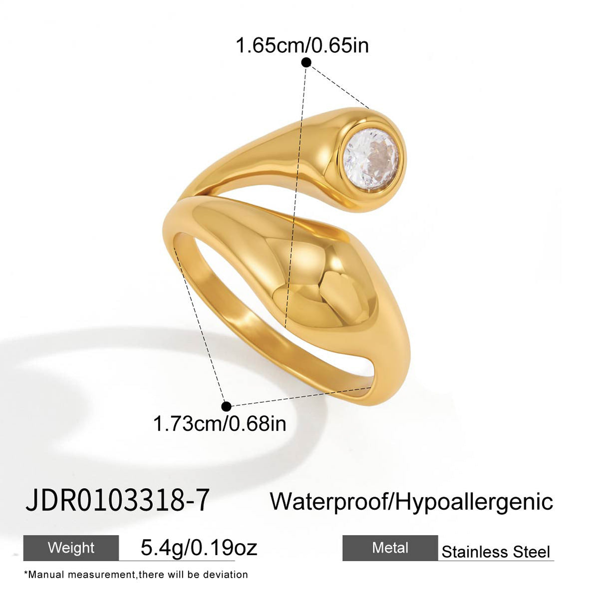 Zircon Solitaire Ring