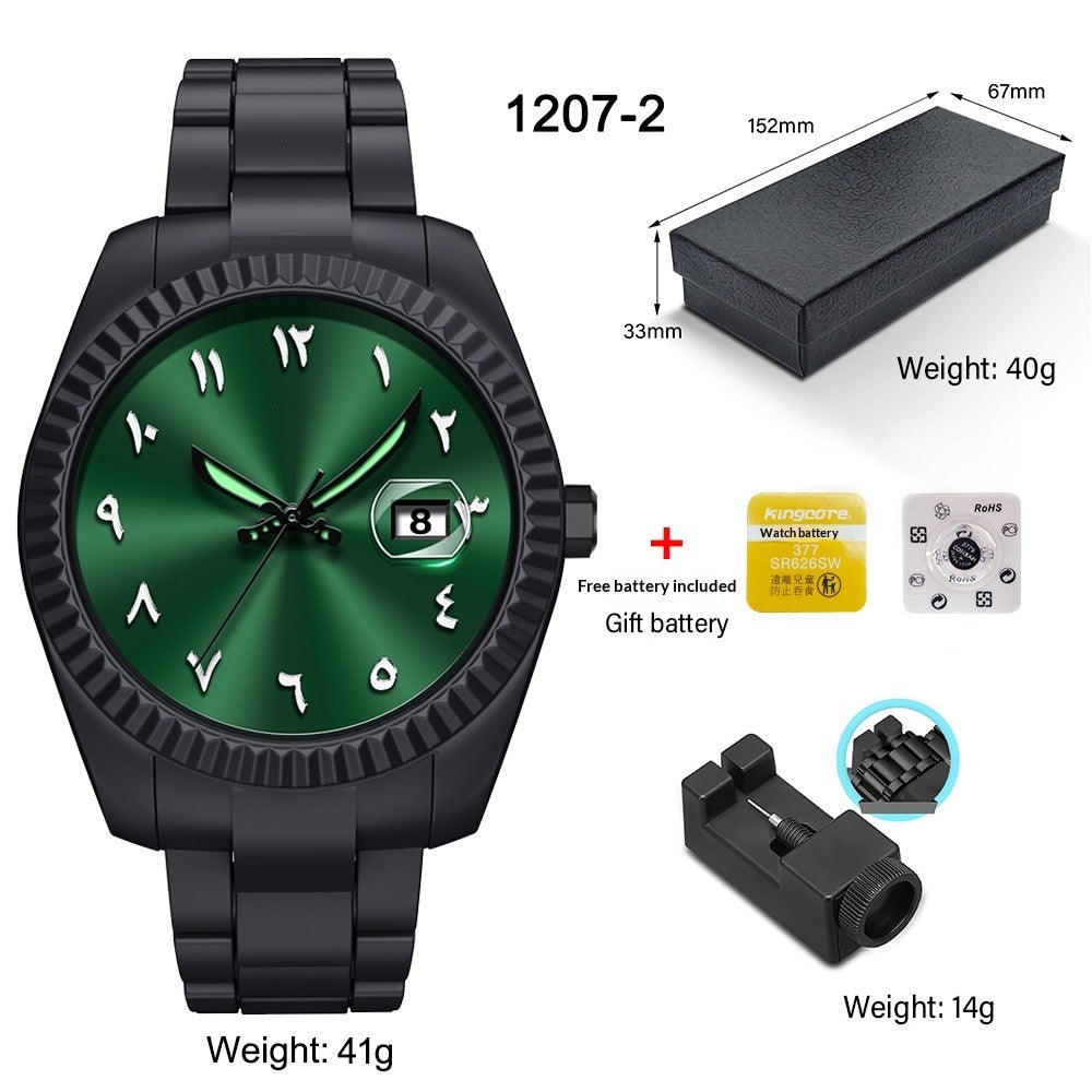 New Mens Watch Stylish Business-oriented Design With A Large Dial