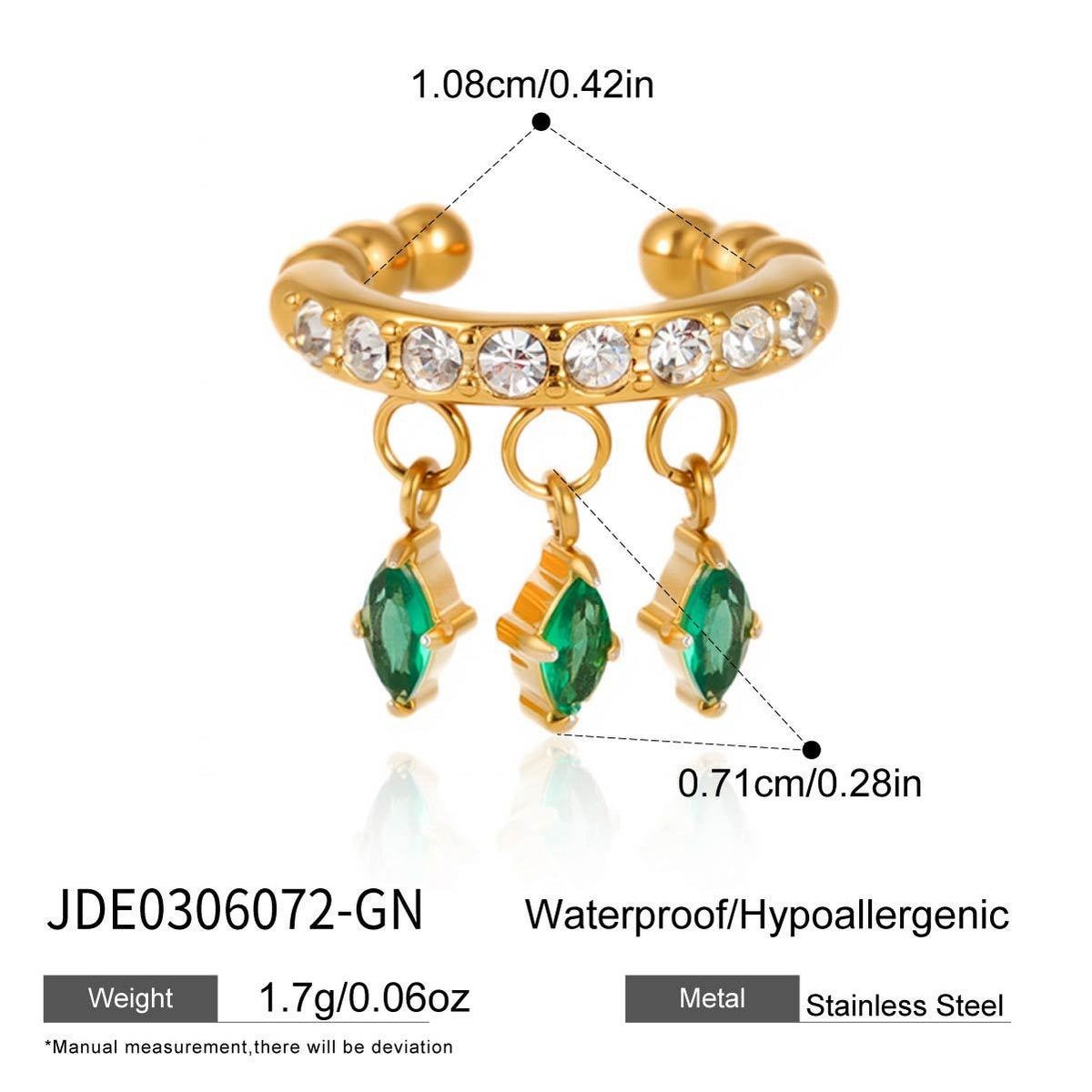 Green Zircon Hoop Earring Collection