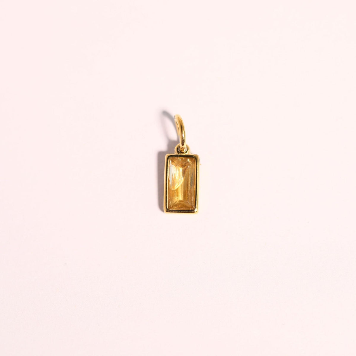 18K gold letters with birthstone design high-end necklace