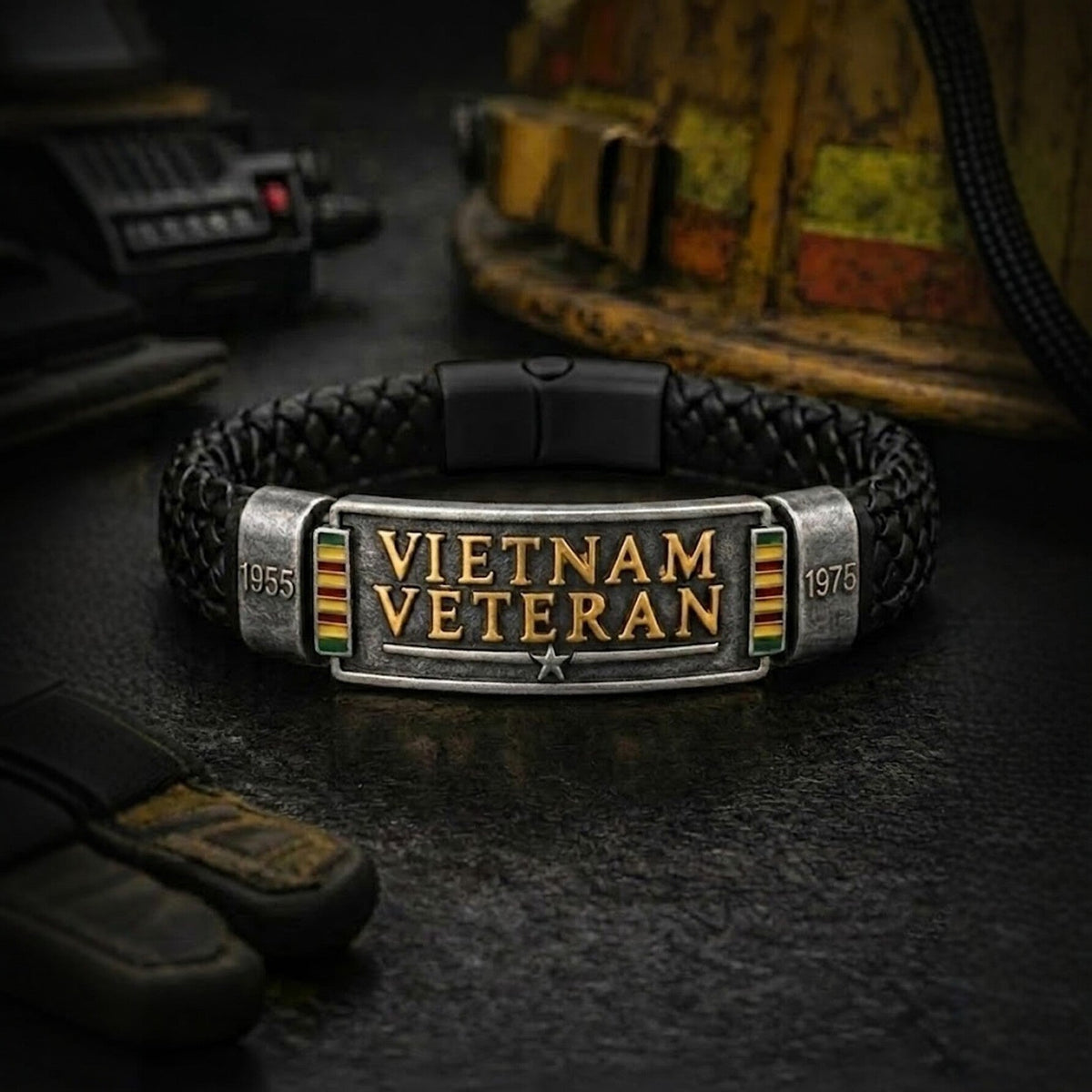 Air Force Themed Braided Bracelet For Men