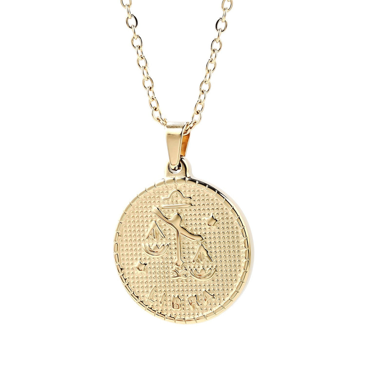 18K Gold Light Luxury Twelve Constellation Pendant Necklace