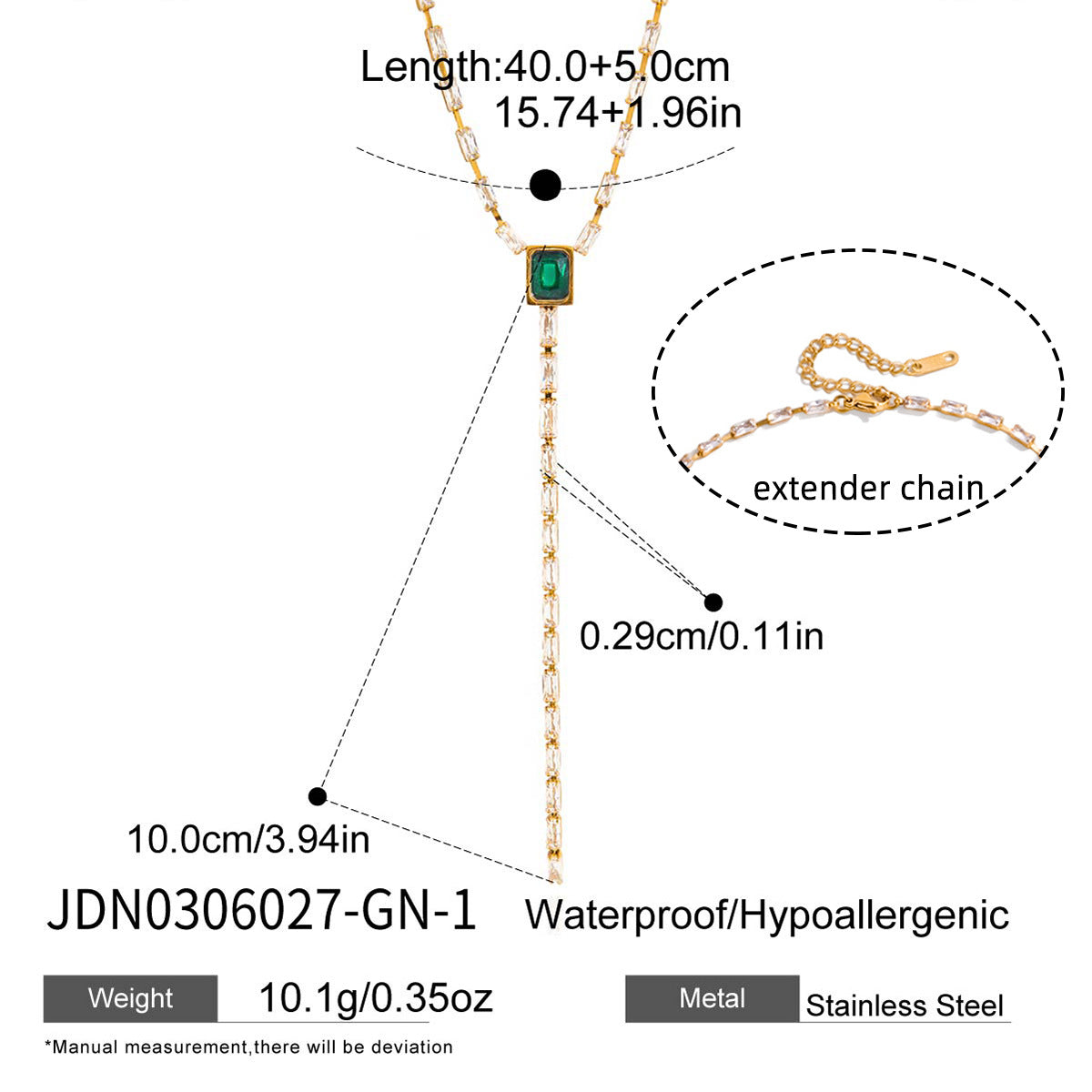 Mixed Zircon Pendant Necklace Collection