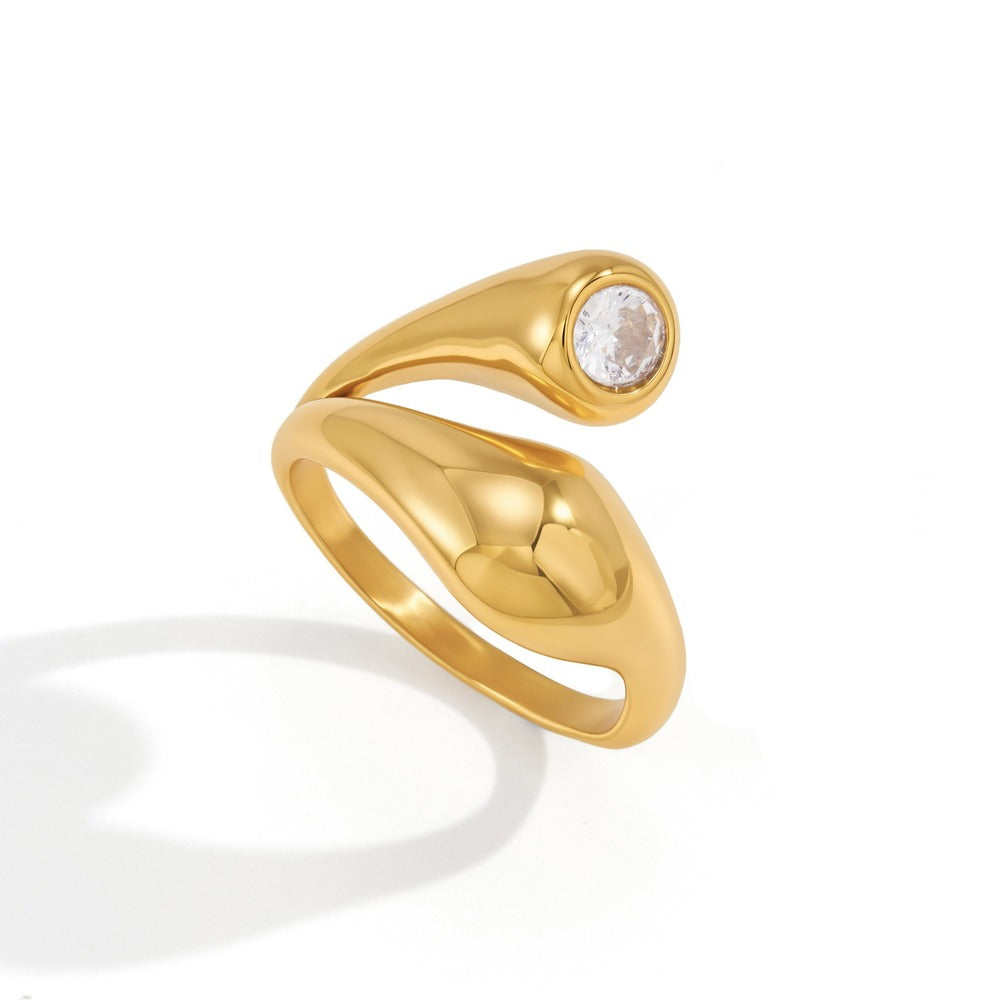 Zircon Solitaire Ring