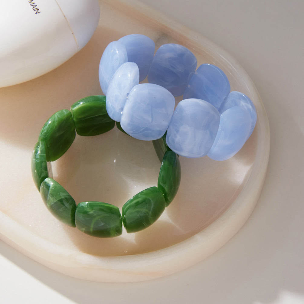 Marbled Resin Bangle Collection