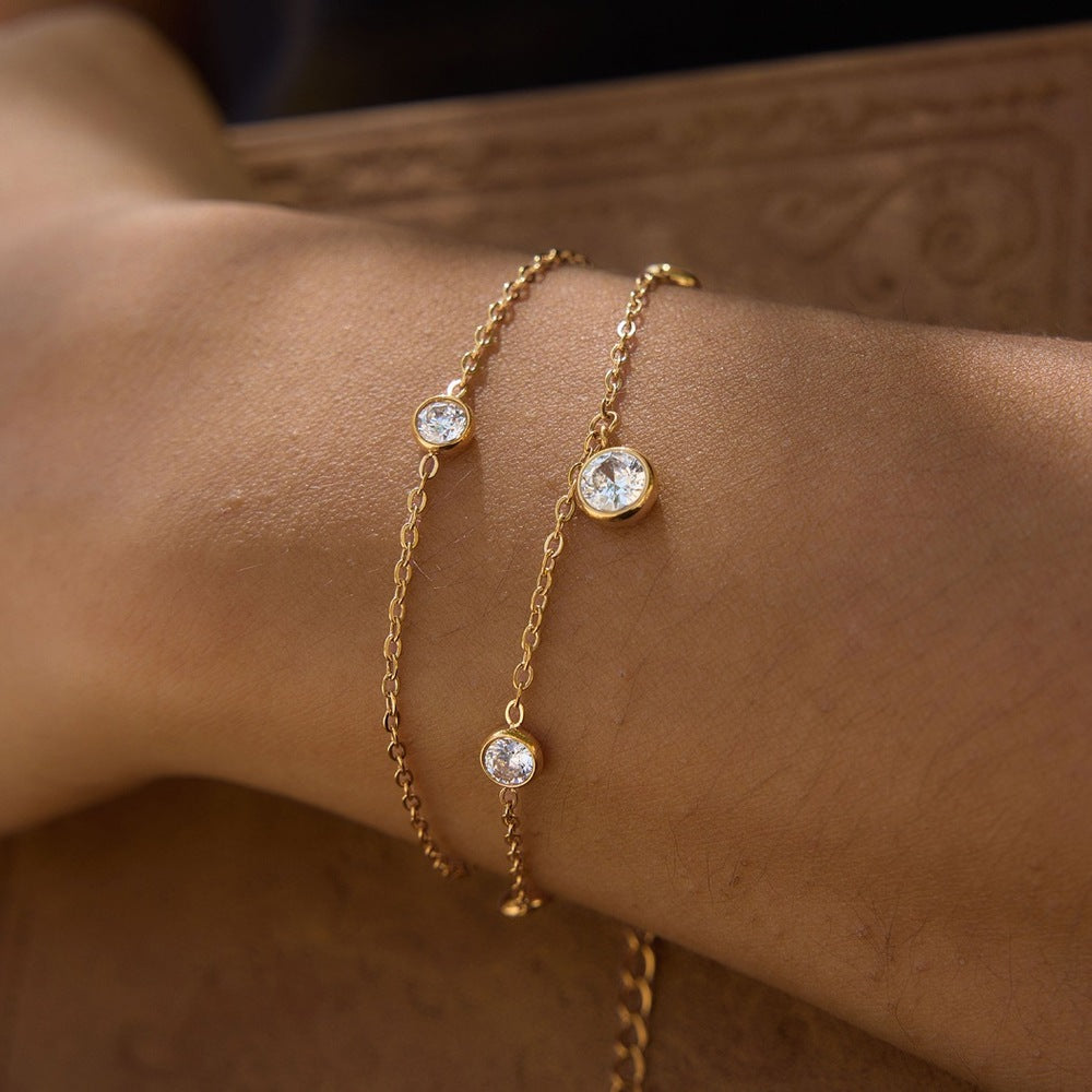 Layered Zircon Bracelet