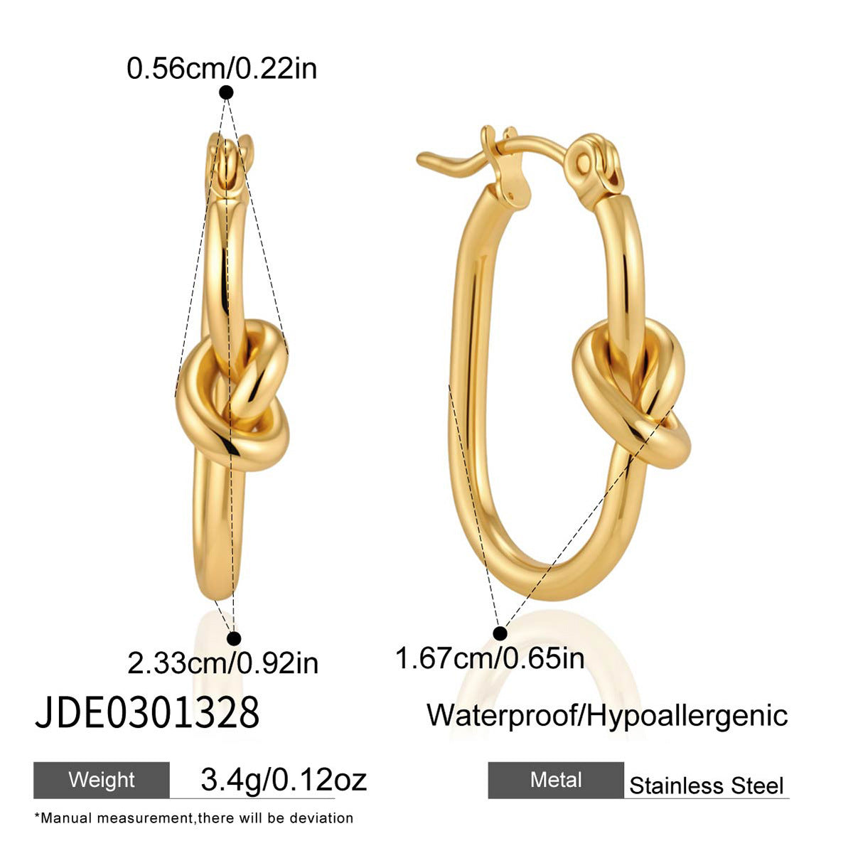 Knotted Huggie Earrings Collection