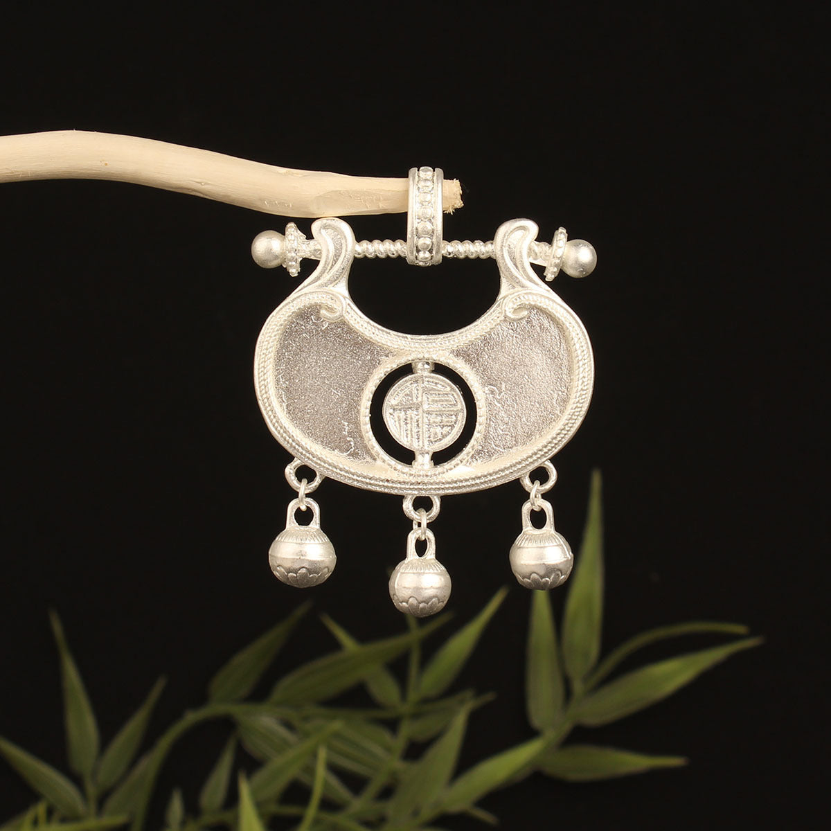 Butterfly Pendant Inlaid With A Bell