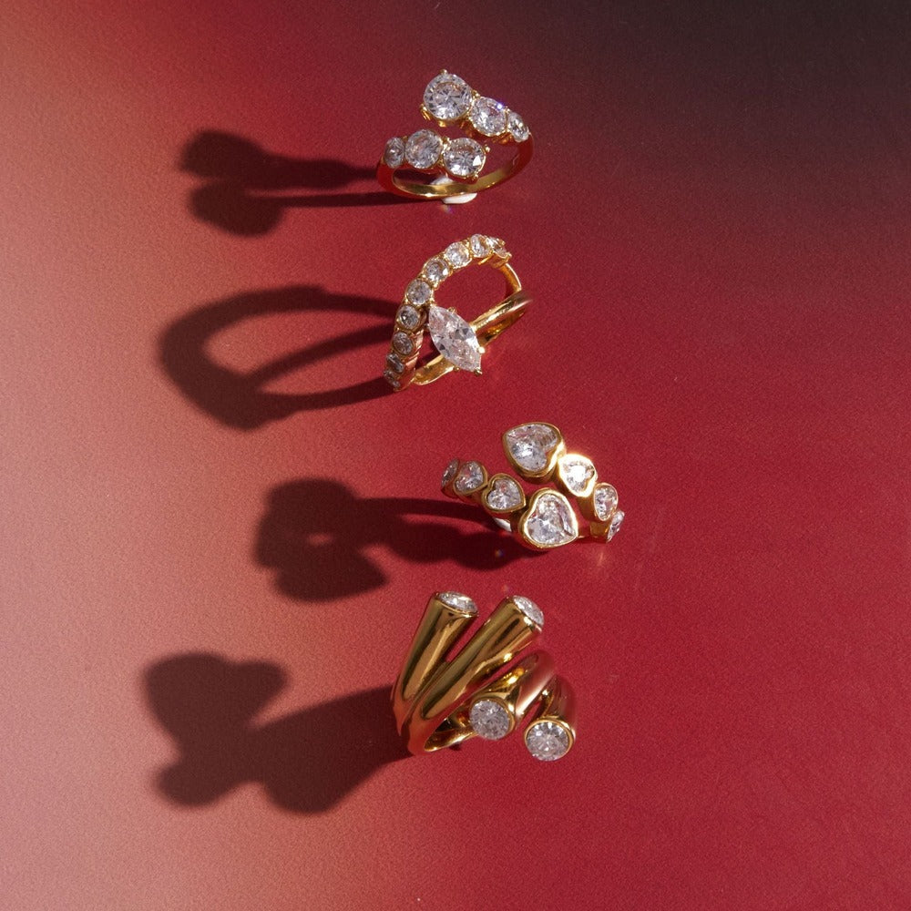 Zircon Cocktail Ring Collection